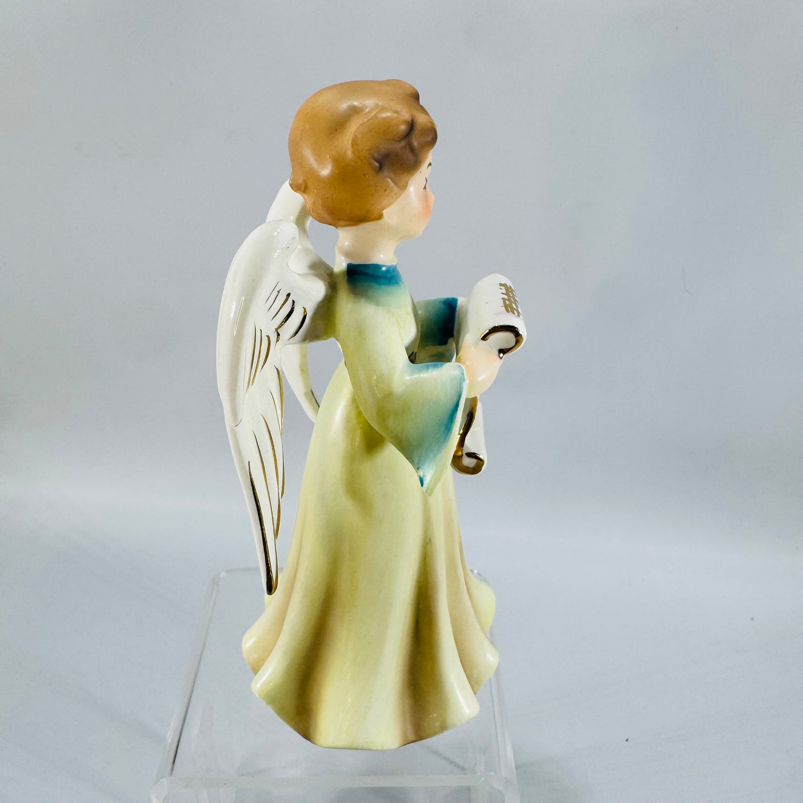 Vintage Nikoniko Japan Singing Angel Figurine | Hand Painted Mid Century Ceramic Christmas Decor