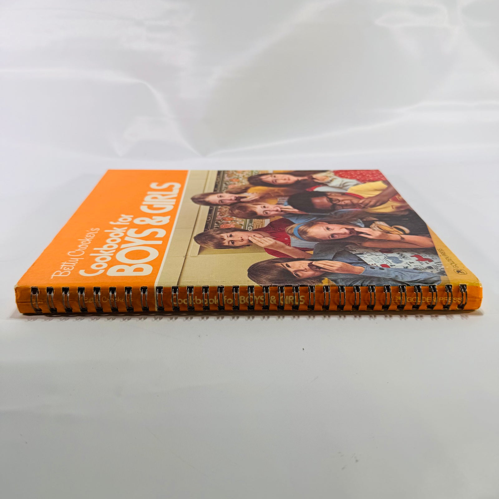 Two Vintage Betty Crocker Books Bundle: Parties for Children (1972) & Cookbooks for Boys and Girls (1976), Hardcover with Spiral Metal Bindings