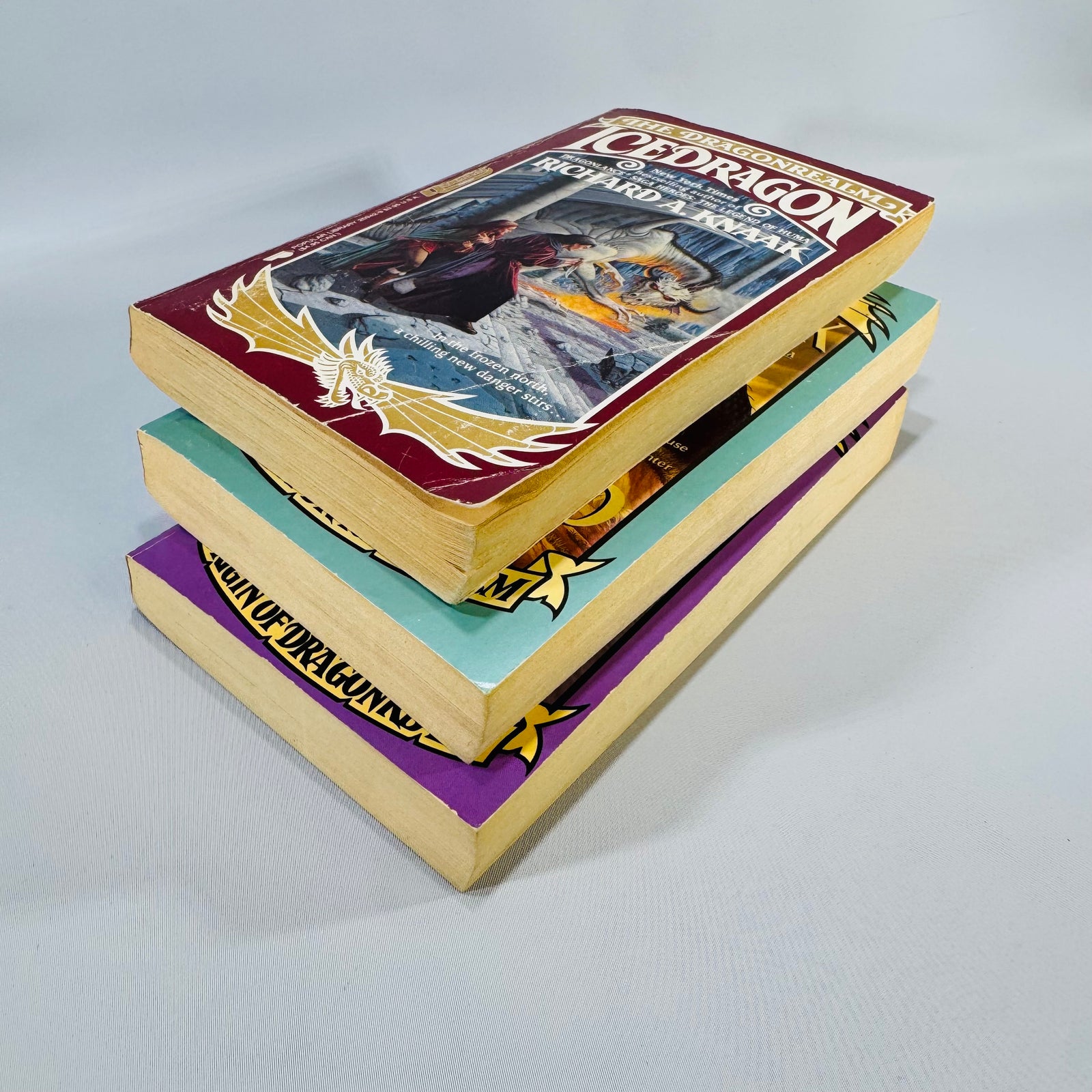 Dragonrealm Book Bundle Richard A. Knaak Vintage Fantasy Paperbacks 1989–1992