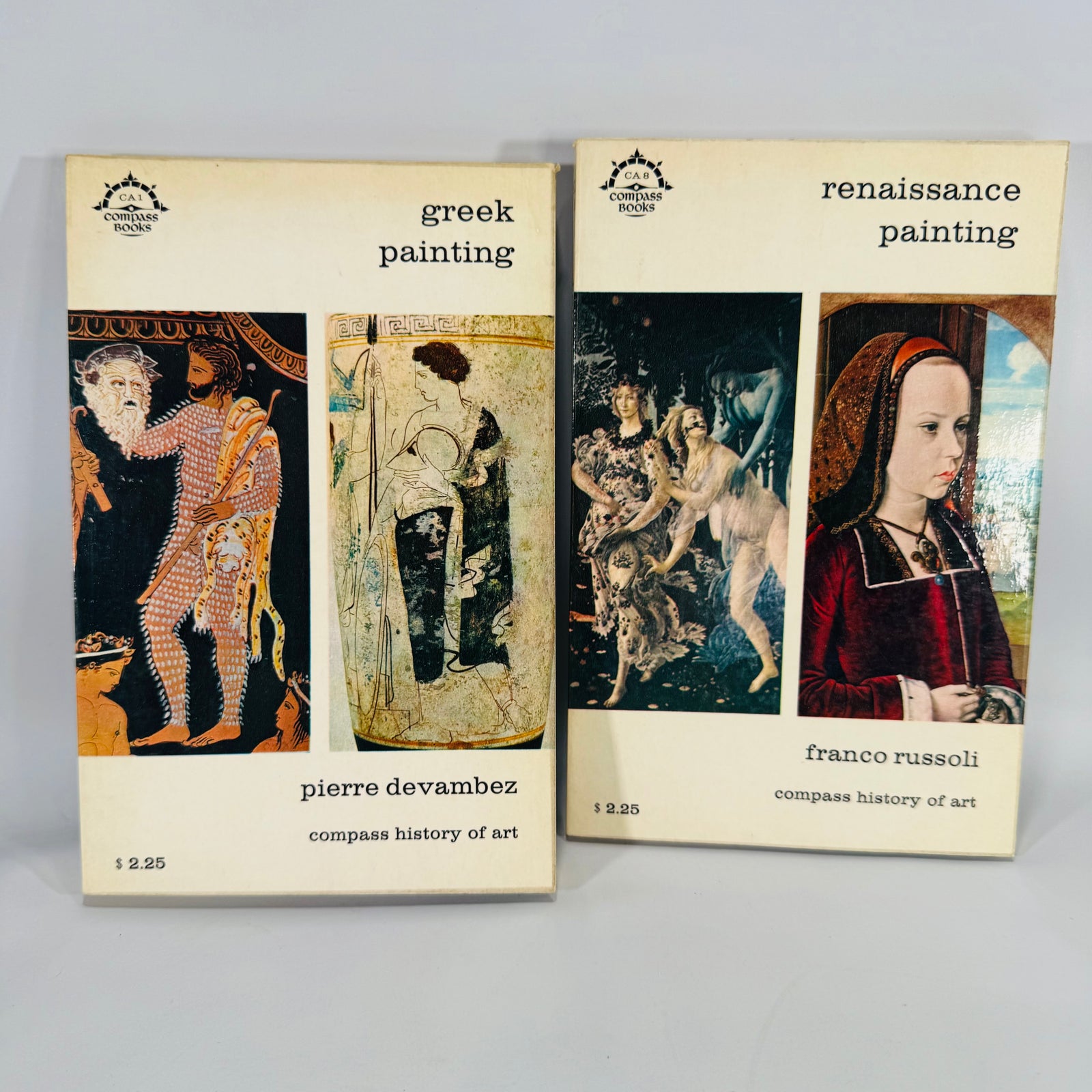 Greek Painting (Pierre Devambez, 1962) & Renaissance Painting (Franco Russoli, 1962) – Vintage Art History Paperbacks