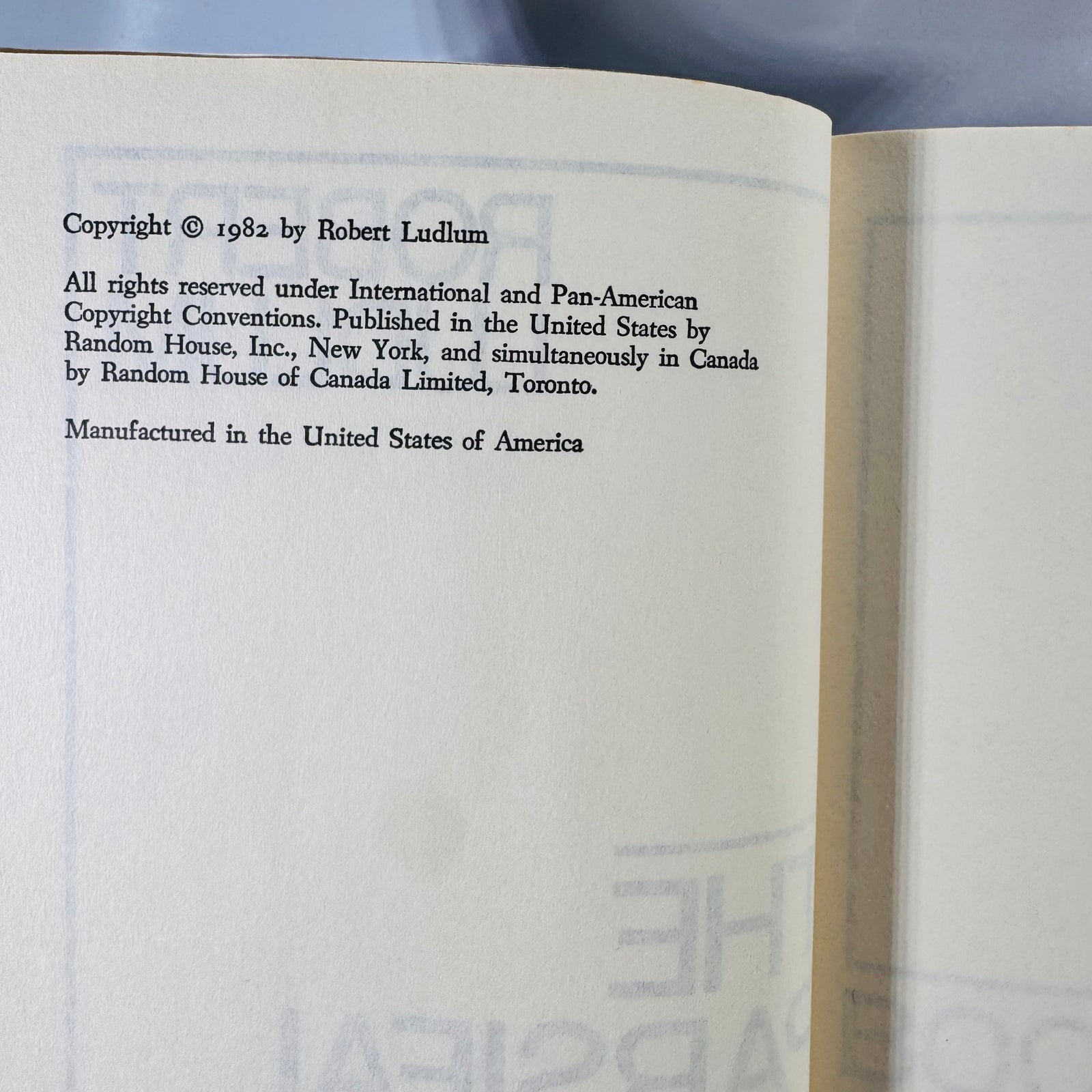 The Parsifal Mosaic by Robert Ludlum (1982) – Vintage Thriller