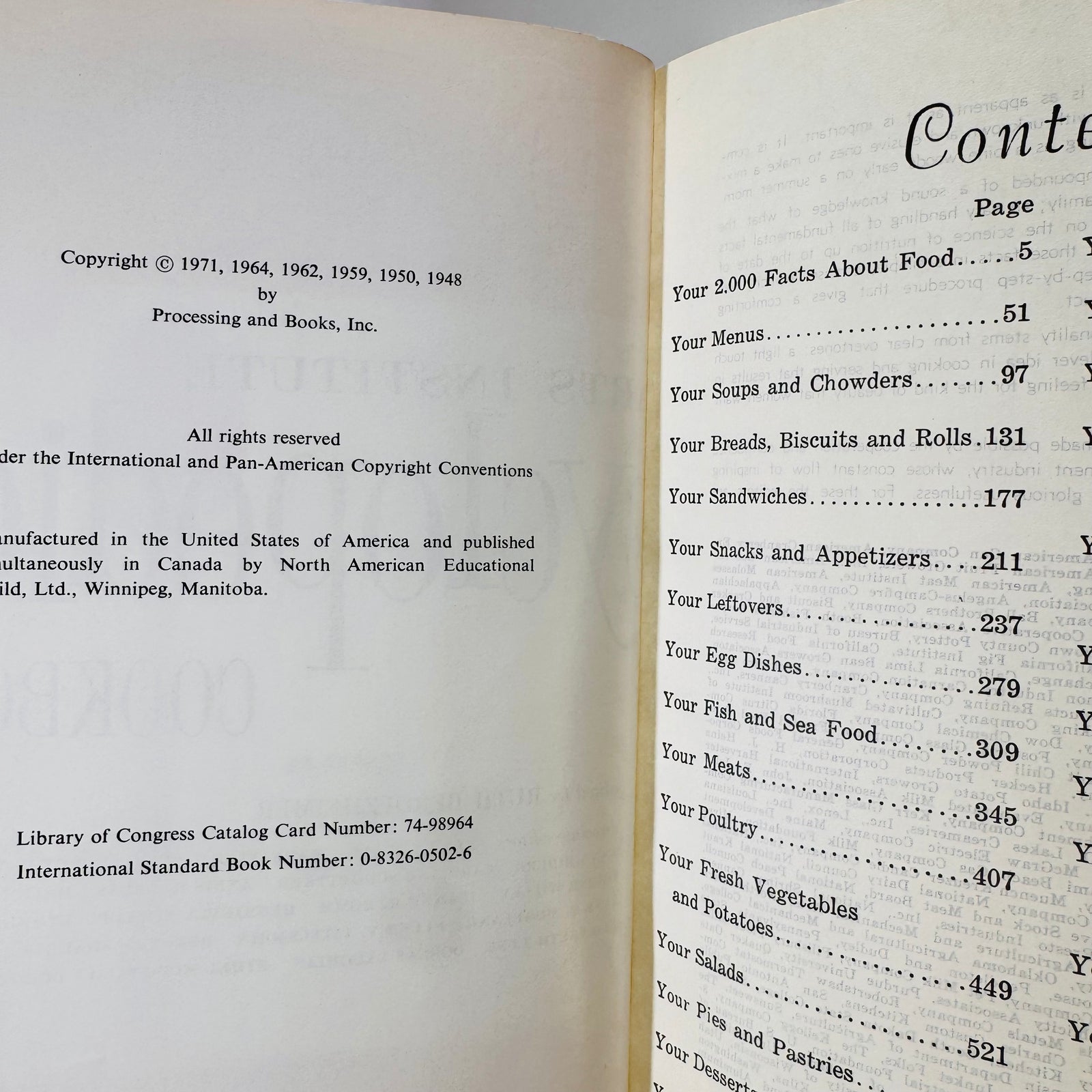 Culinary Arts Institute Encyclopedic Cookbook edited by Ruth Berolzheimer 1971 Culinary Arts Institute