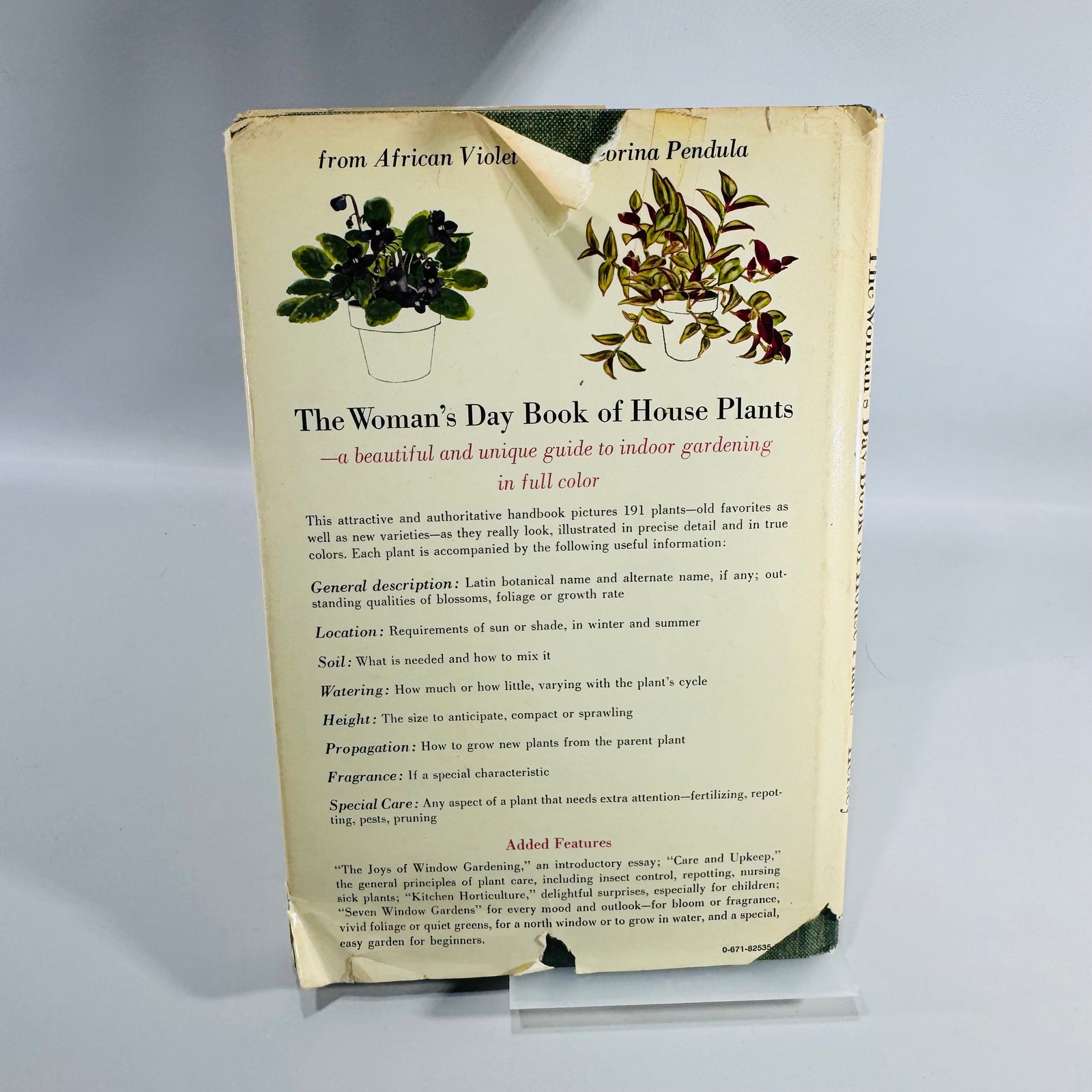 The Woman's Day Book of House Plants Jean Hersey | Simon & Schuster | 1965