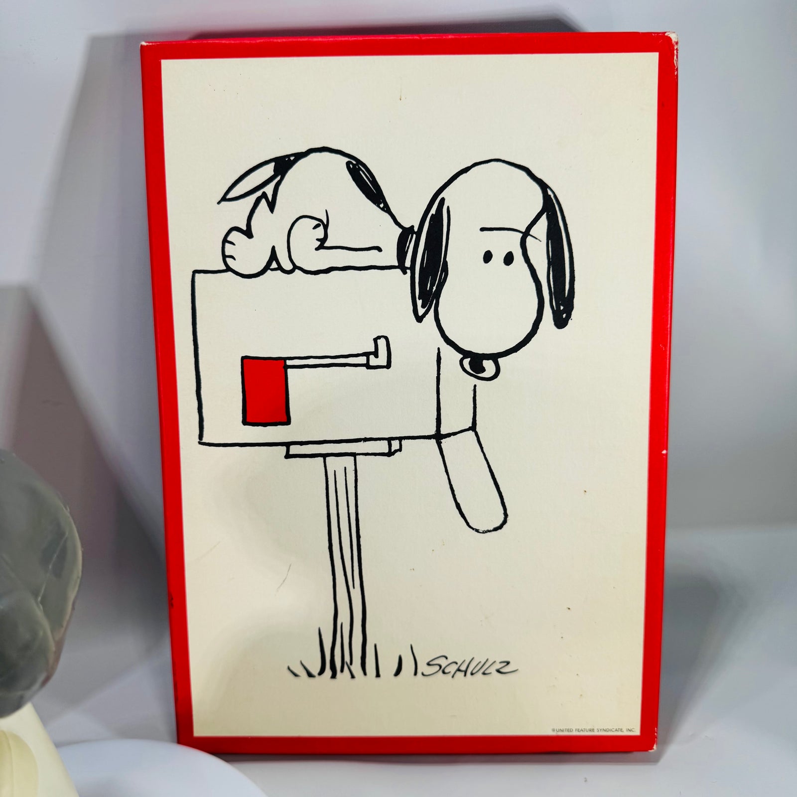 Snoopy & Charlie Brown Vintage Fan Bundle (1960s–70s) – 1969 Thermos, 1969 Hong Kong Snoopy Toy, 1961 Paperback & Hallmark Stationery Giftable Set