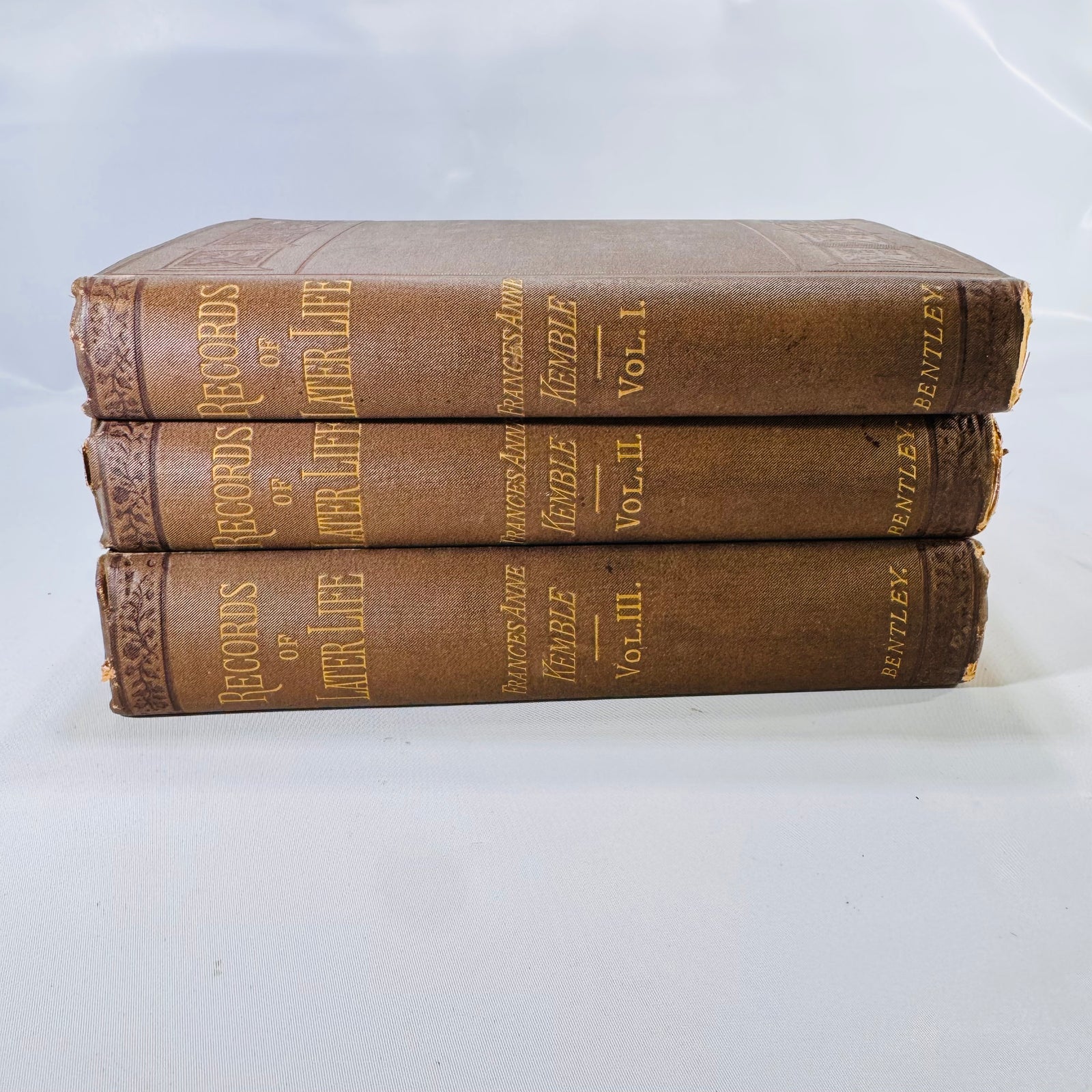 Records of Later Life by Frances Anne Kemble (1882) – A Three-Volume Firsthand Account of Victorian Life