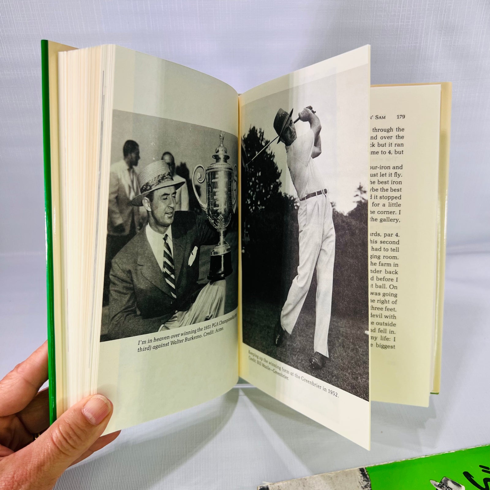 Slammin' Sam an Autobiography 1986Donald I Find Inc and How to Hit a Golf Ball 1950 Garden City Books