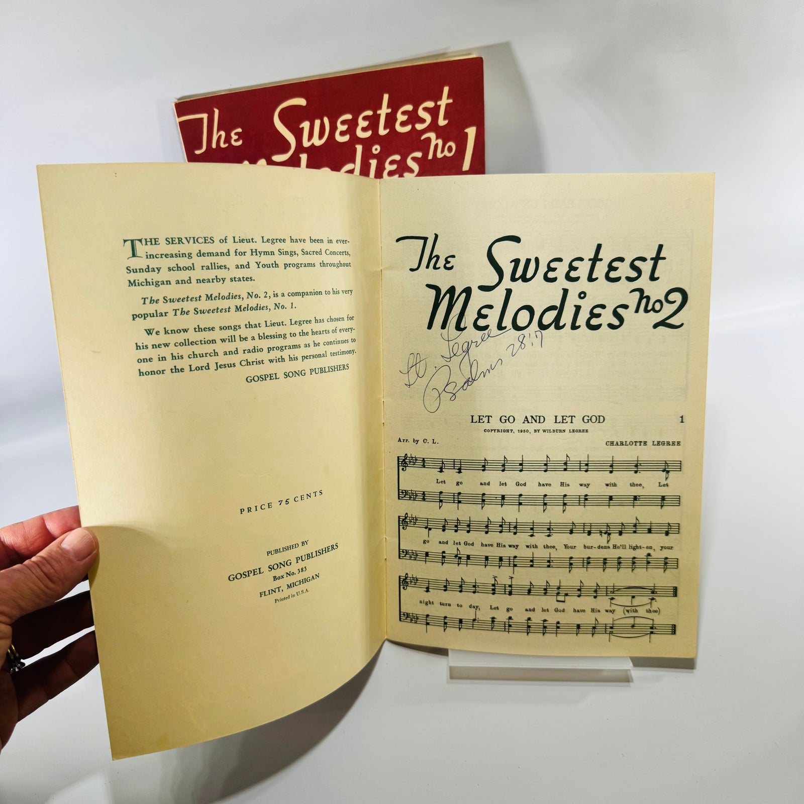 Vintage Gospel Songbook Bundle The Sweetest Melodies Wilburn Legree
