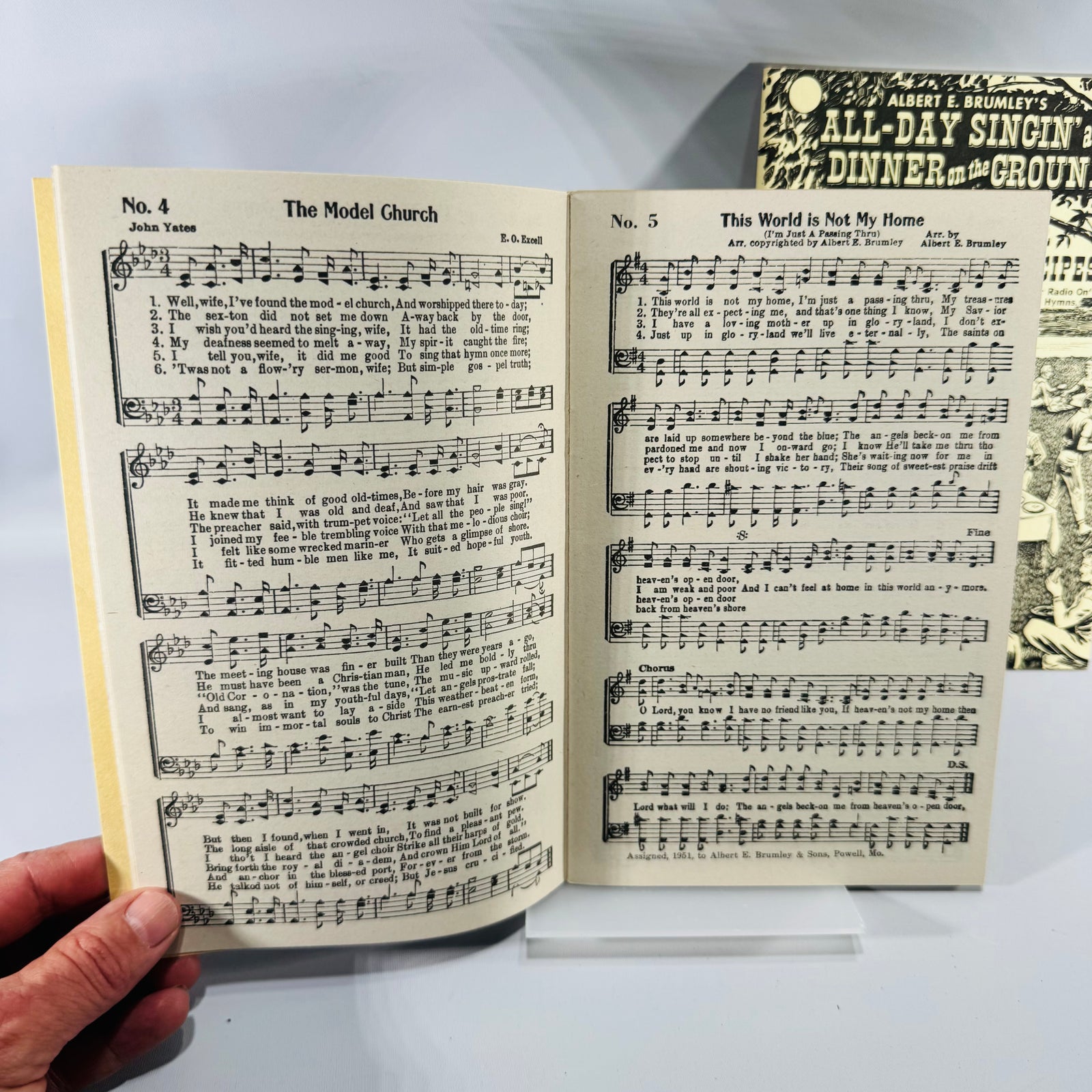 Vintage Gospel Songbook Bundle Renfro Valley Hymn Book Albert E Brumley