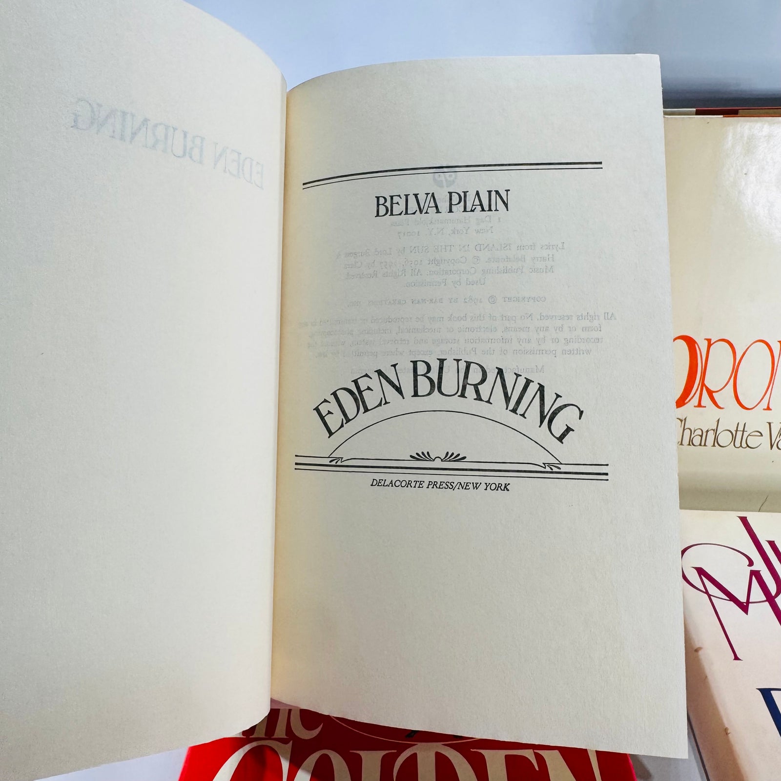 Vintage Four Book Bundle — Domestic Drama & Family Sagas (1980s) — Belva Plain, Charlotte Vale Allen, Judith Michael