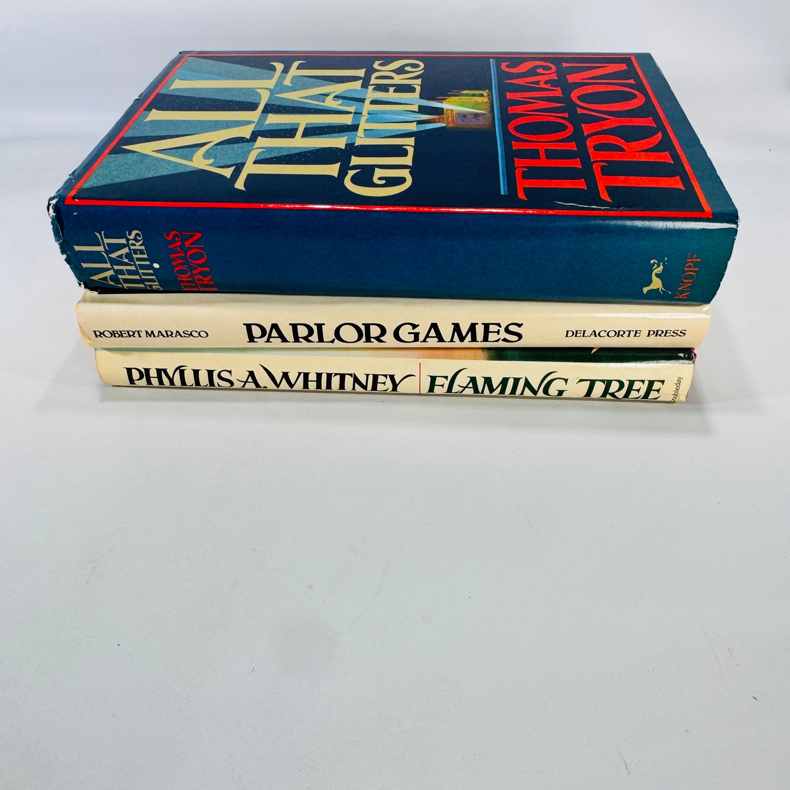 Vintage Suspense & Drama Book Bundle — Tryon, Marasco, Whitney 1980's Fiction
