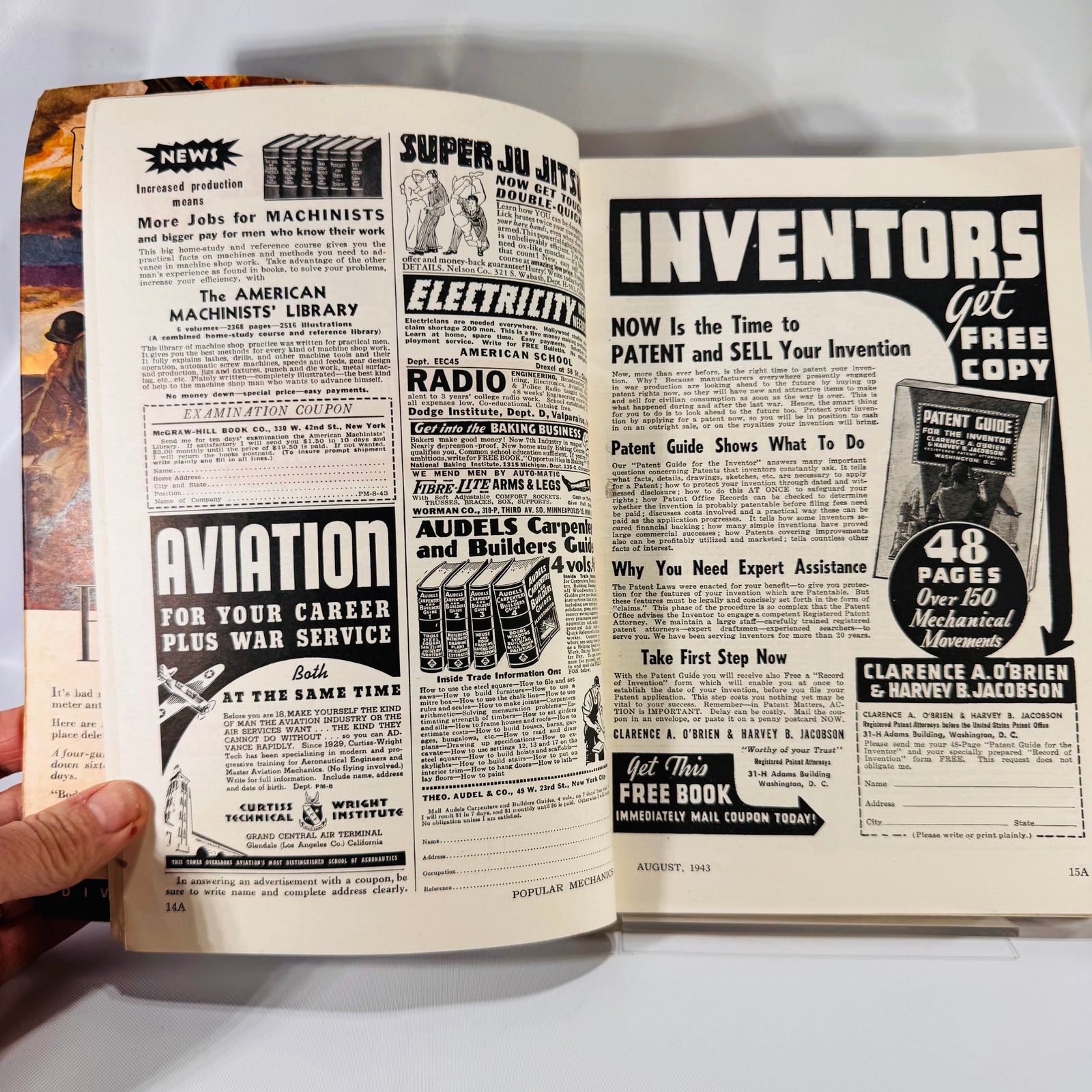 Vintage Military & Technology Magazines – Popular Mechanics (1943) & Army Information Digest (1961)