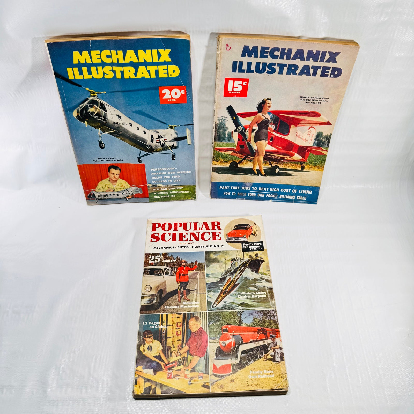 Mechanix Illustrated January April 1953 with Popular Science Monthly Lot