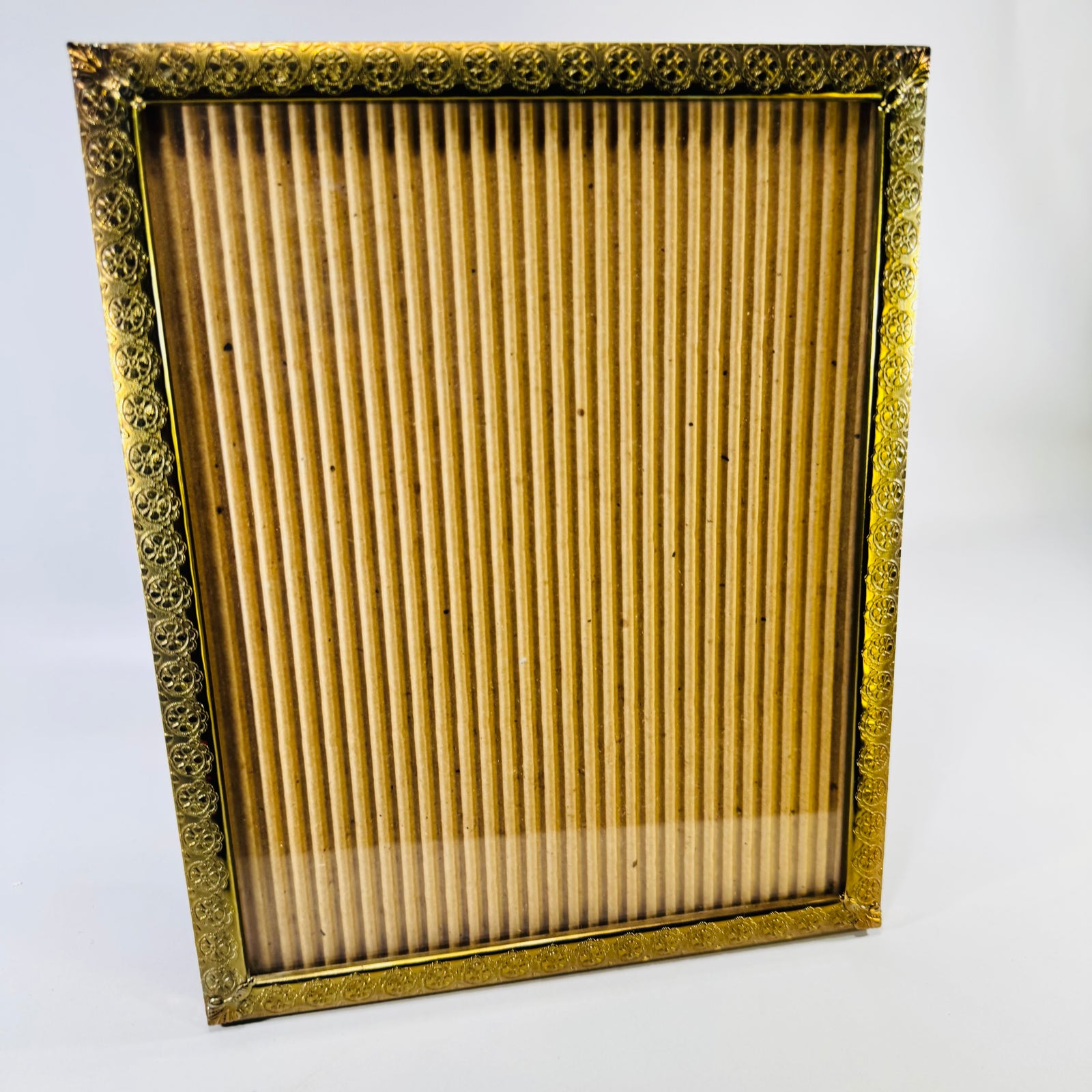 Ornate Gold Metal Picture Frame 8x10 Hollywood Regency Tabletop