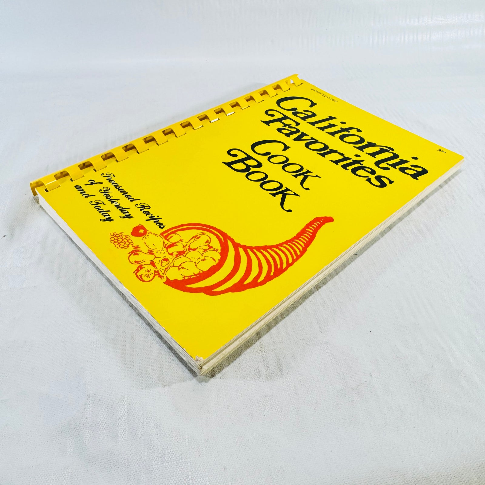 California Favorites Cook Book front cover photographed at a slight angle