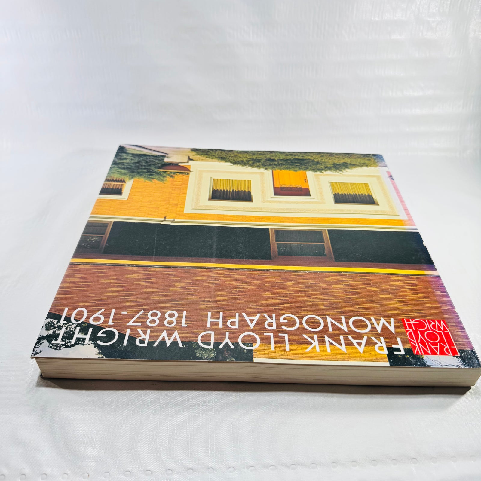 Angled cover view of Frank Lloyd Wright Monograph 1887-1901