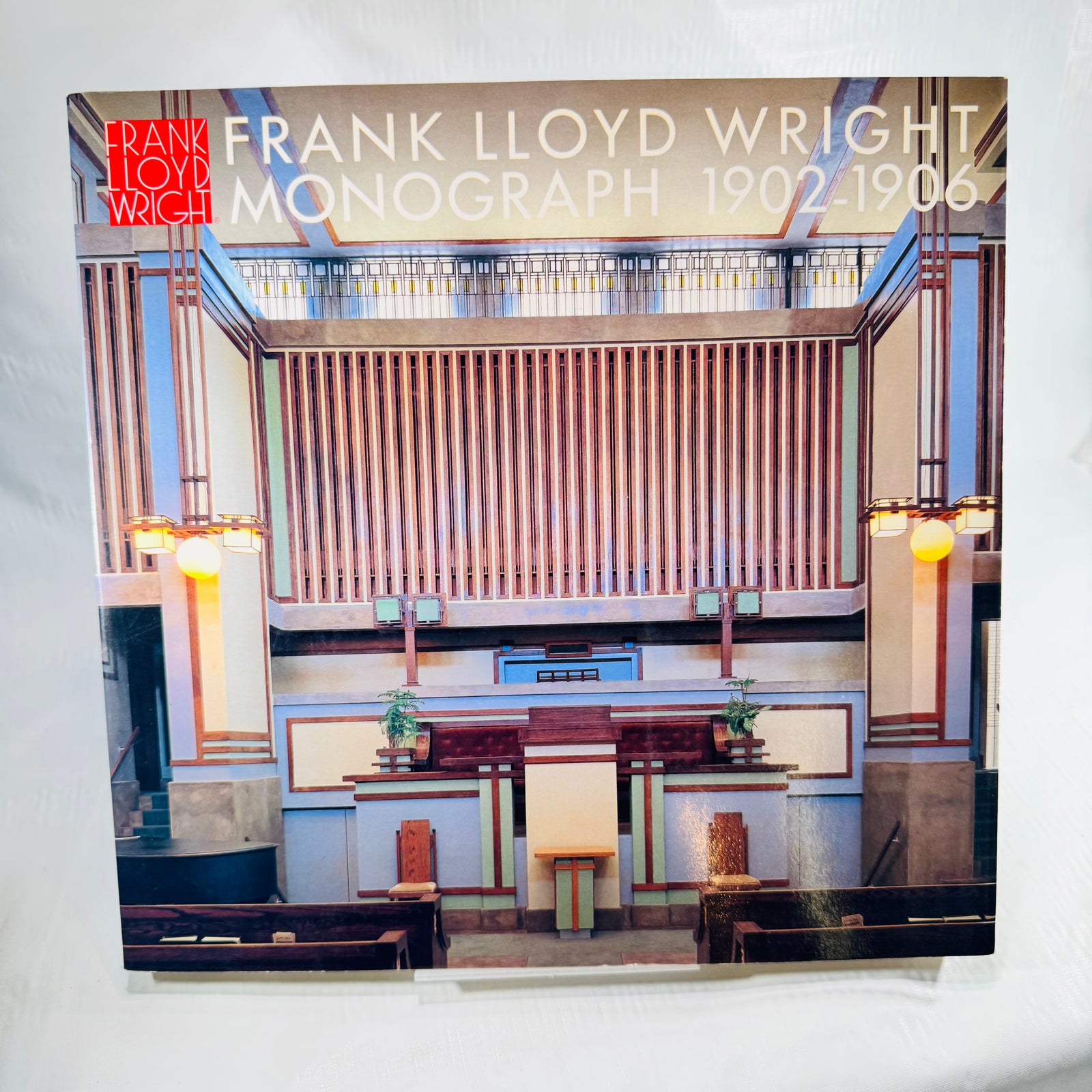 Frank Lloyd Wright Monograph 1902-1906 Volume 2 front cover with Unity Temple interior