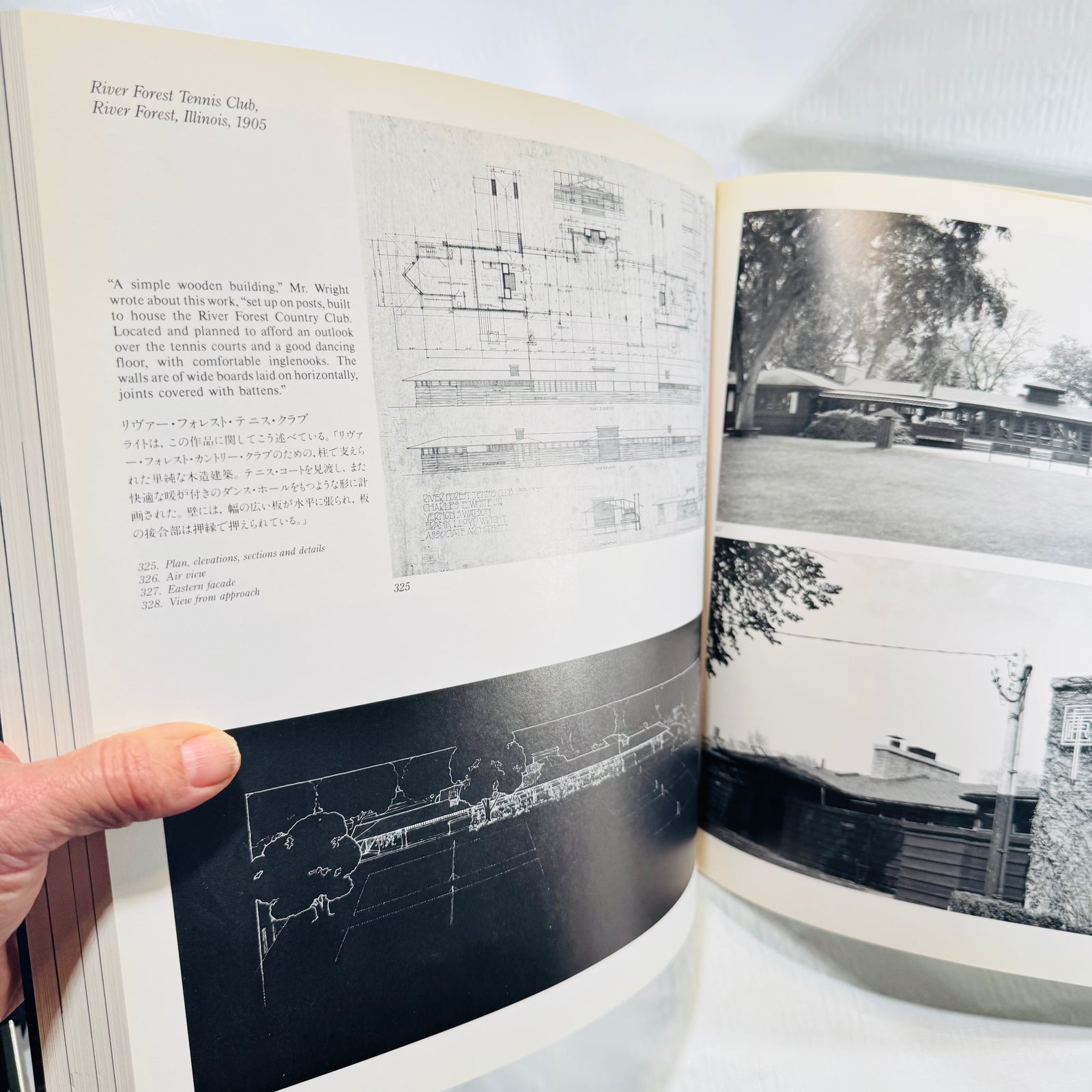 River Forest Tennis Club 1905 photographs and plans spread