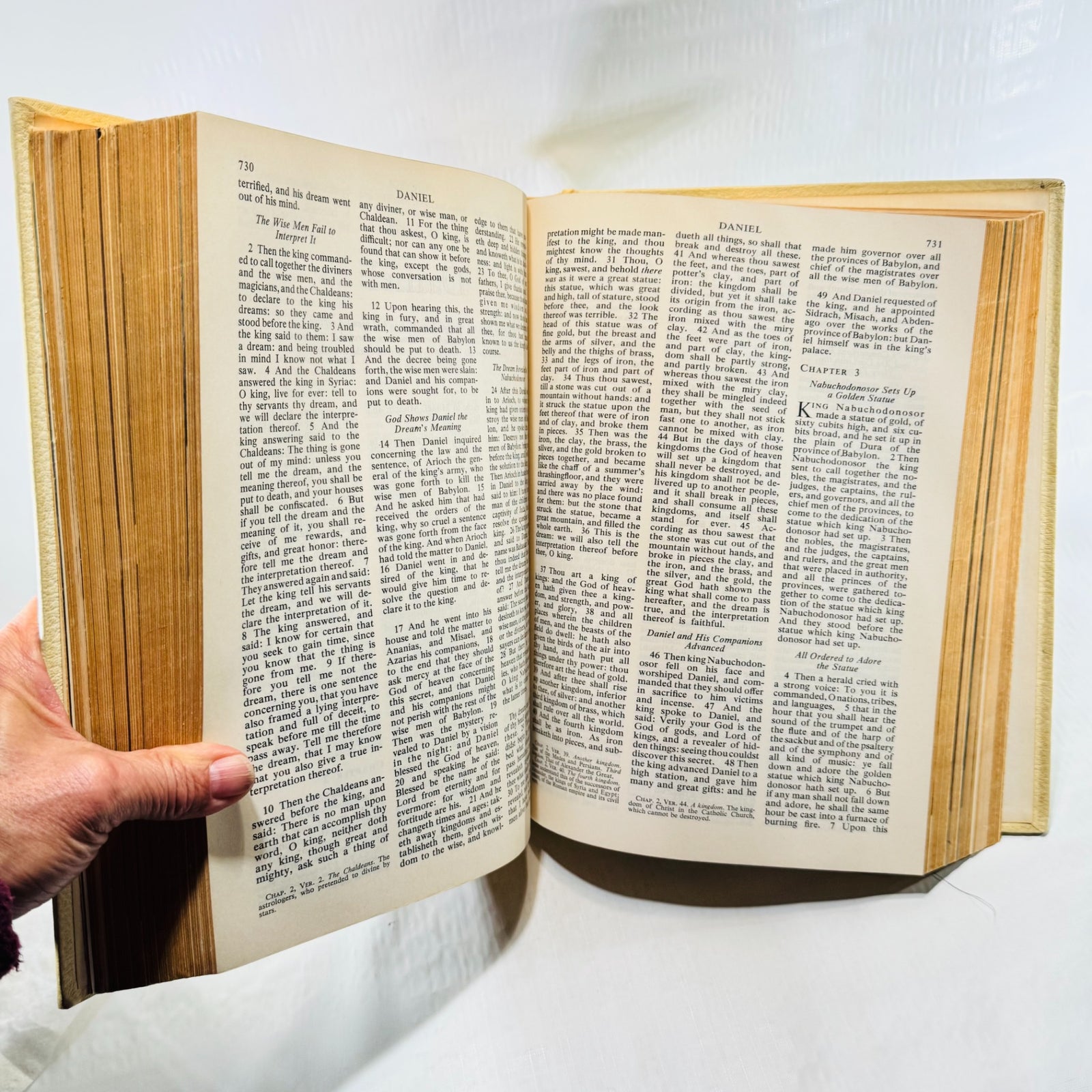 1961 Catholic Life Holy Bible daniel text pages