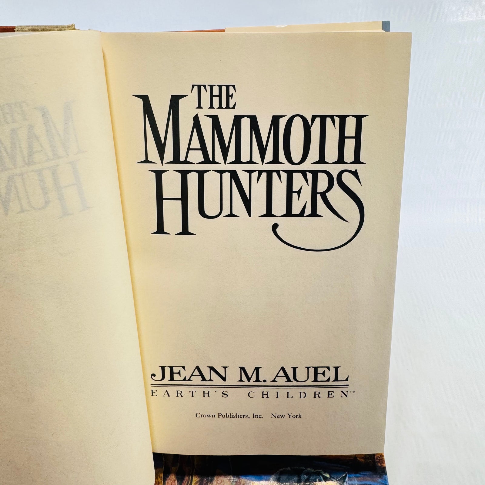 Mammoth Hunters title page naming Crown Publishers, New York