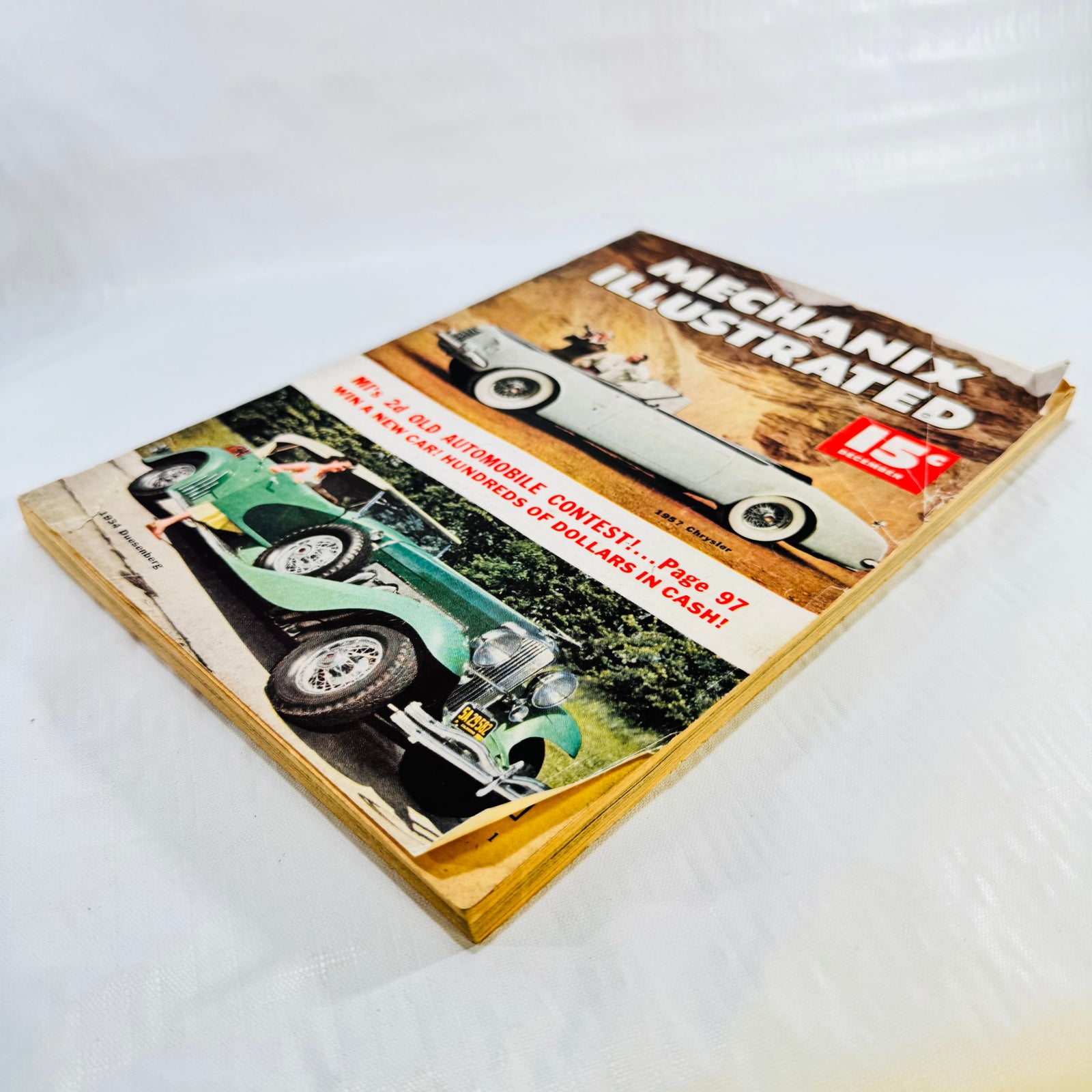 December 1952 Mechanix Illustrated magazine angled front cover