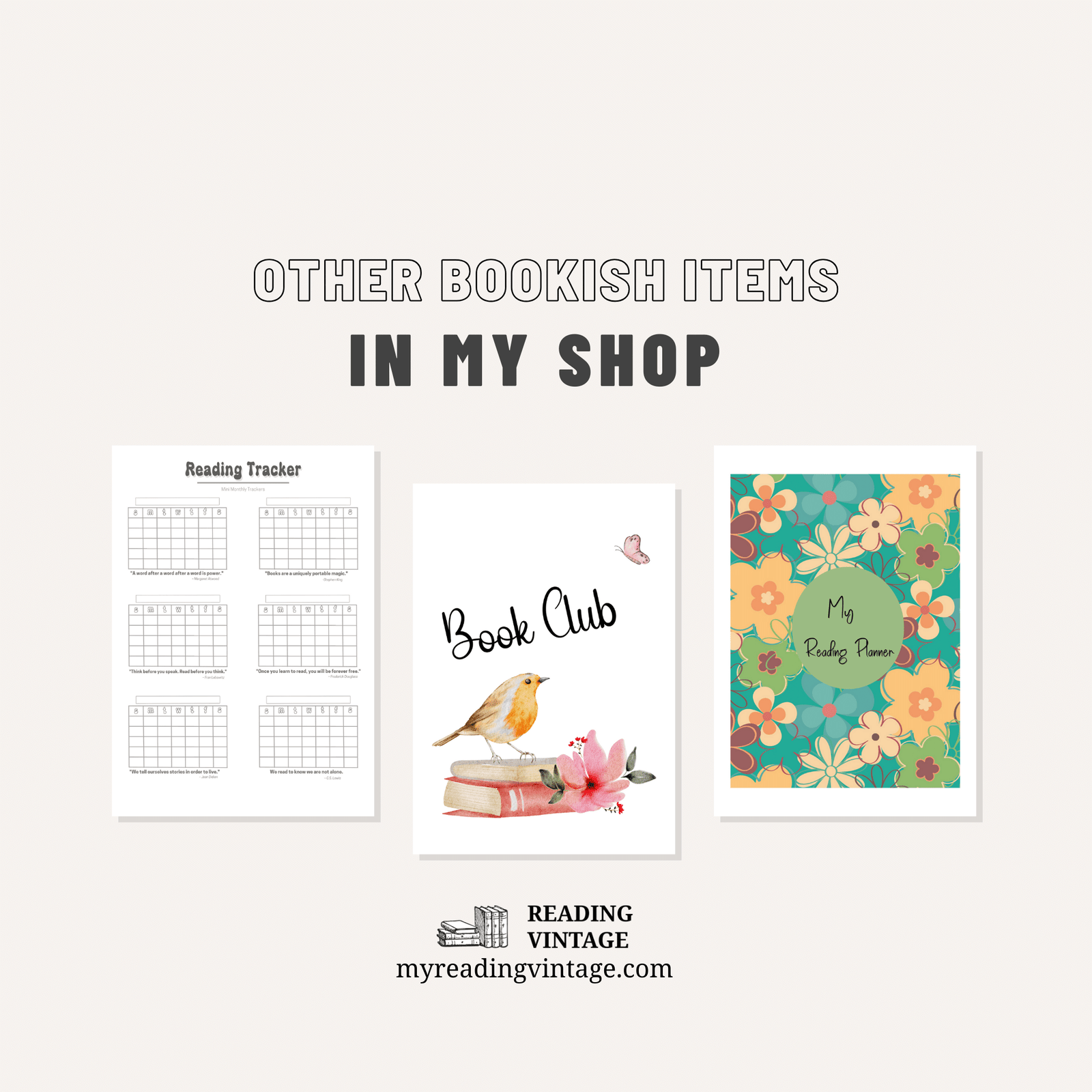 Book Club Printable Meeting Agenda (with Agenda by Title) – Digital Download PDF, Letter Size
