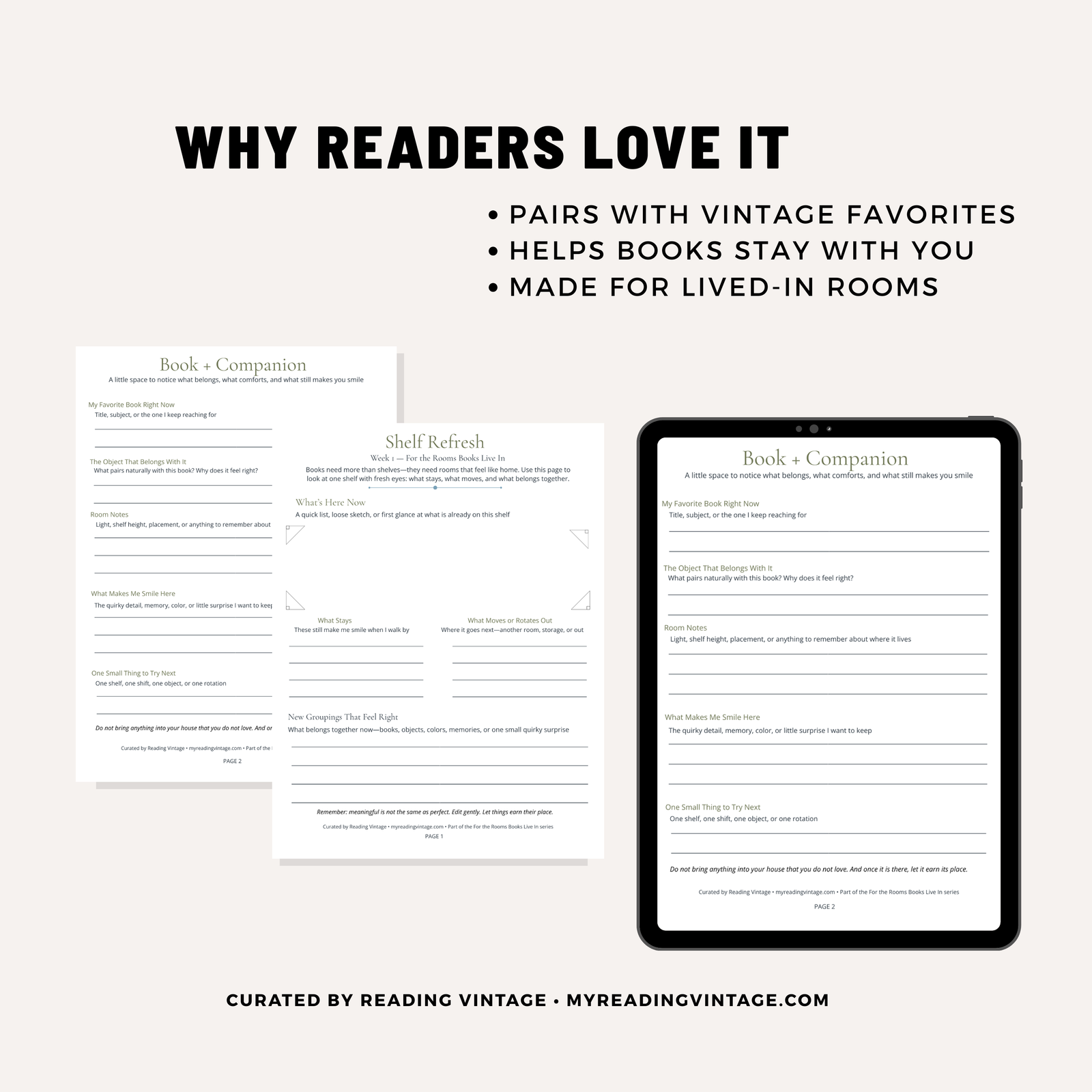 Shelf Refresh Worksheet | 2-Page Printable PDF