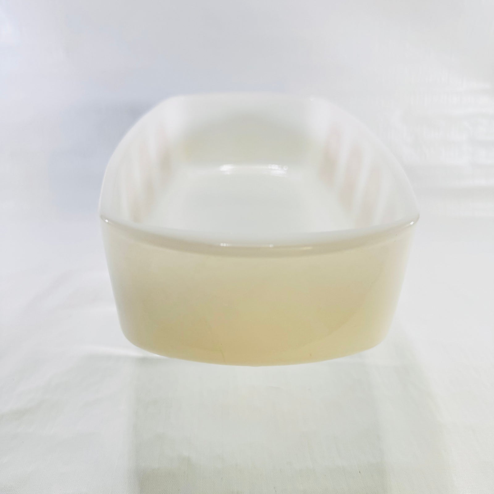 Vintage Pyrex Town and Country brown floral opal glass loaf pan, photo 5 of 8