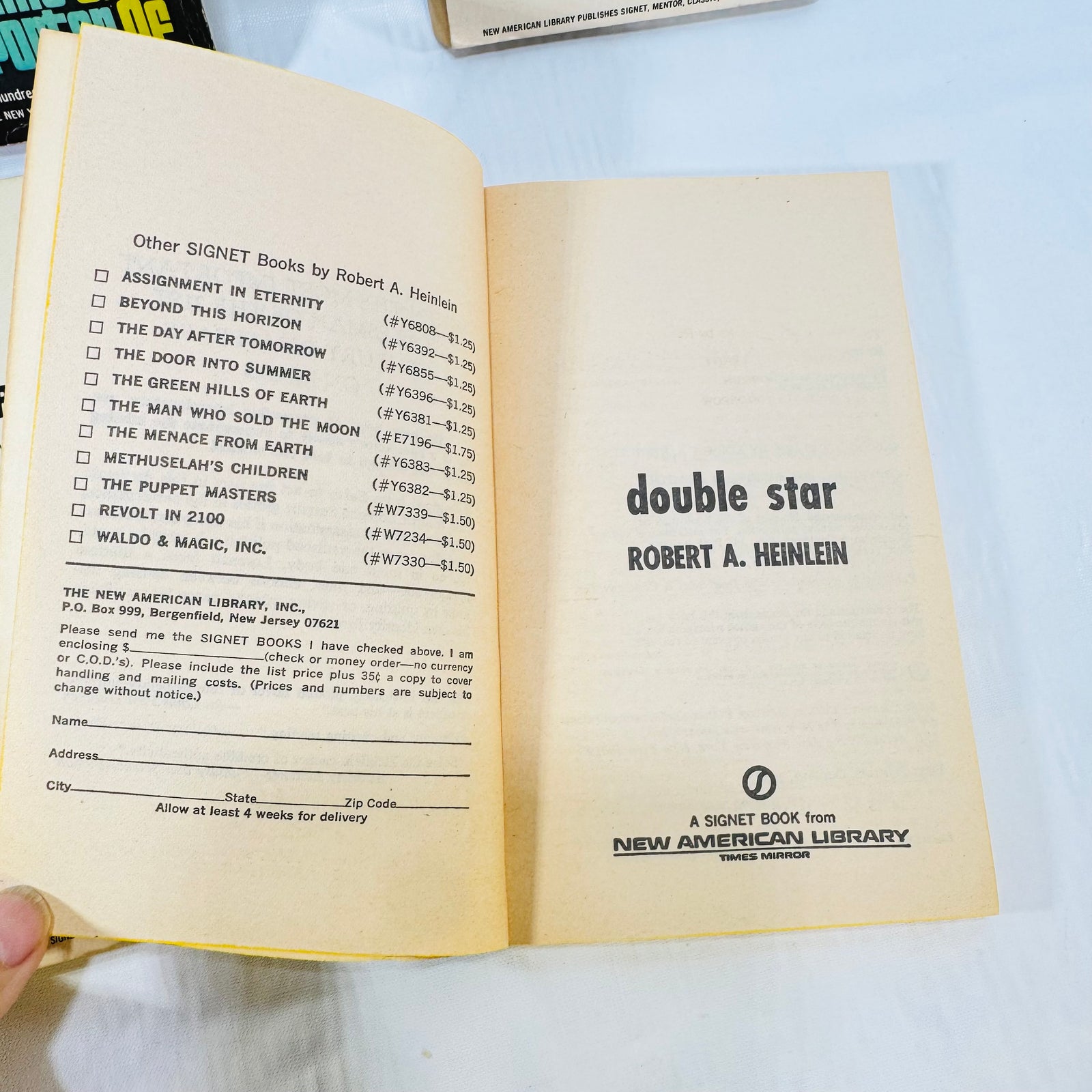 Double Star by Robert A. Heinlein title page
