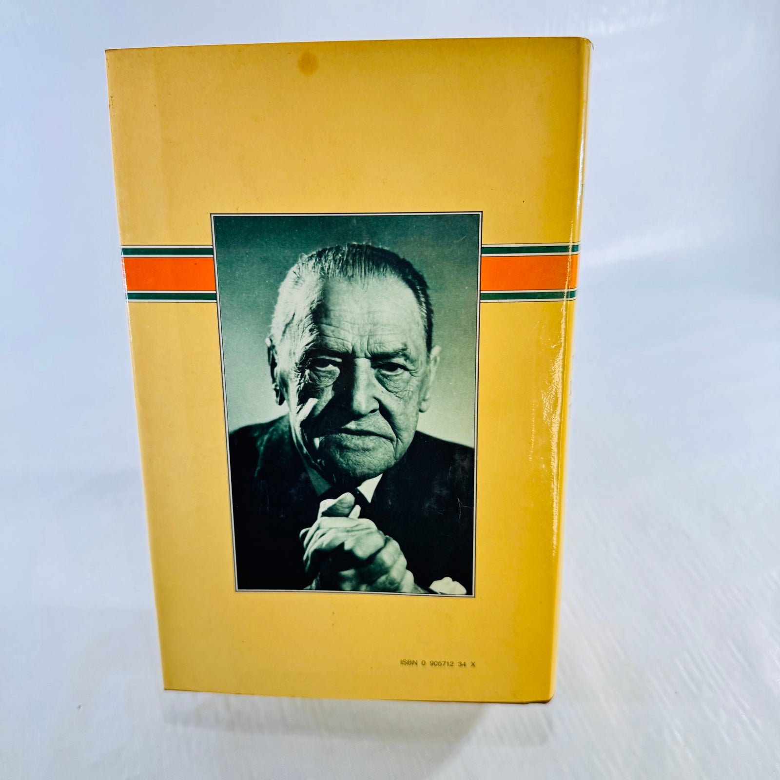 Back yellow dust jacket with portrait of W Somerset Maugham