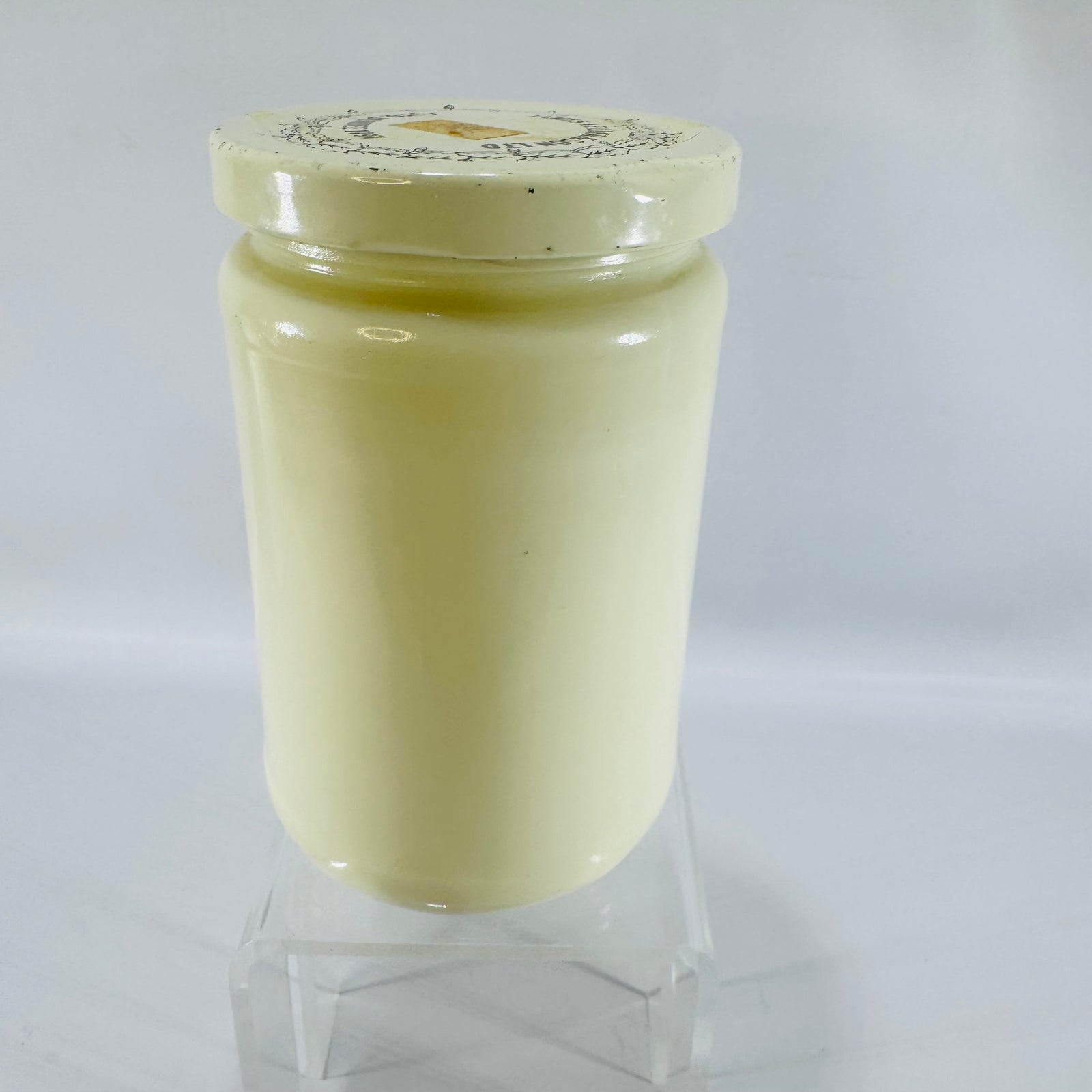 Vintage James Keiller & Son Ltd. Dundee Marmalade Milk Glass Jar with Lid | Scottish Kitchen Collectible
