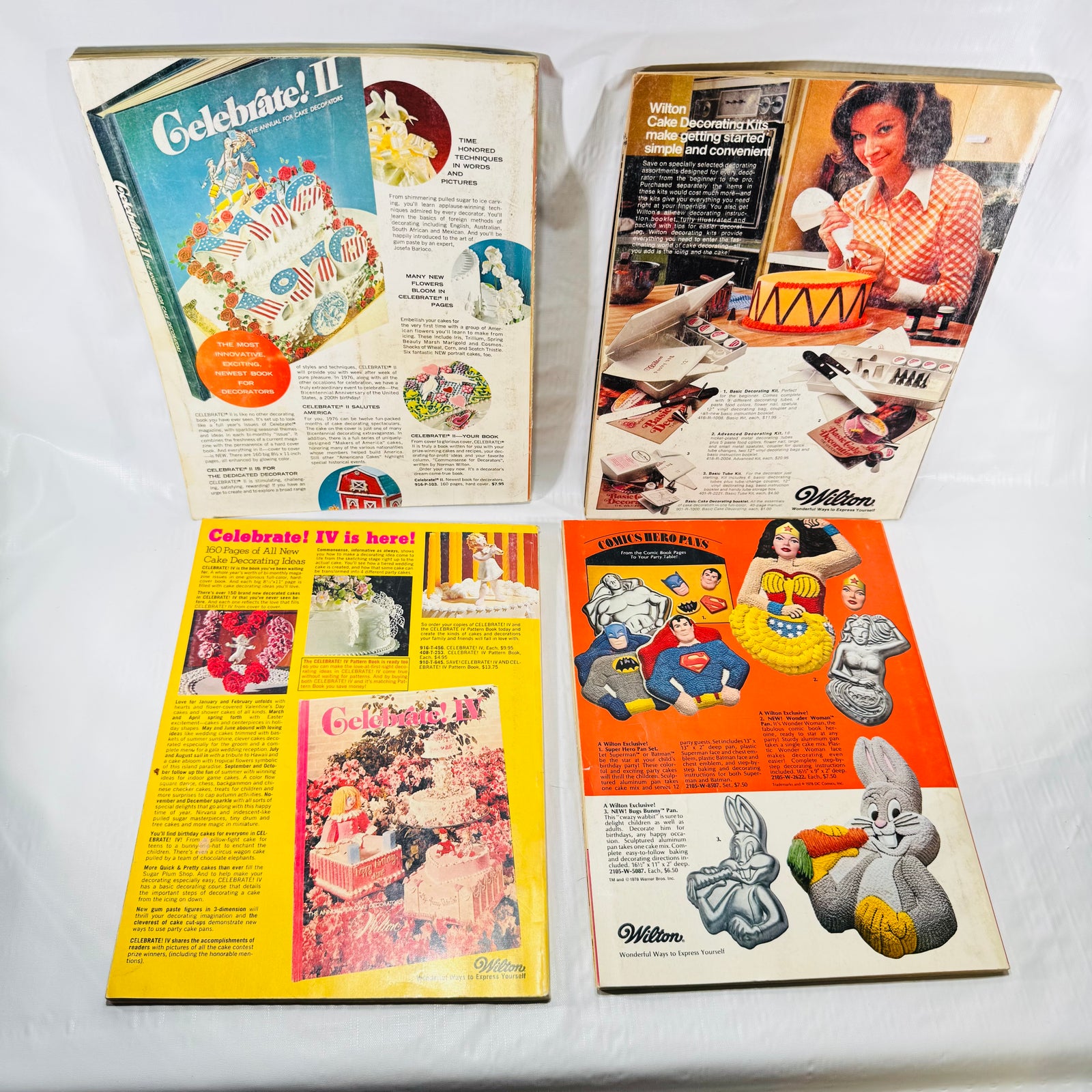 Back covers of the four Wilton Yearbooks