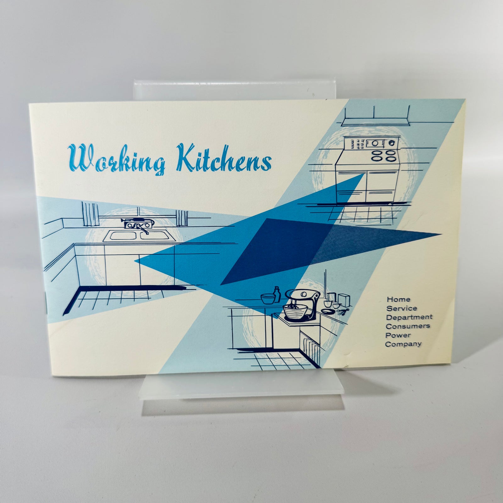 Working Kitchens Vintage Consumers Power Company Kitchen Planning Booklet Mid Century Home Design