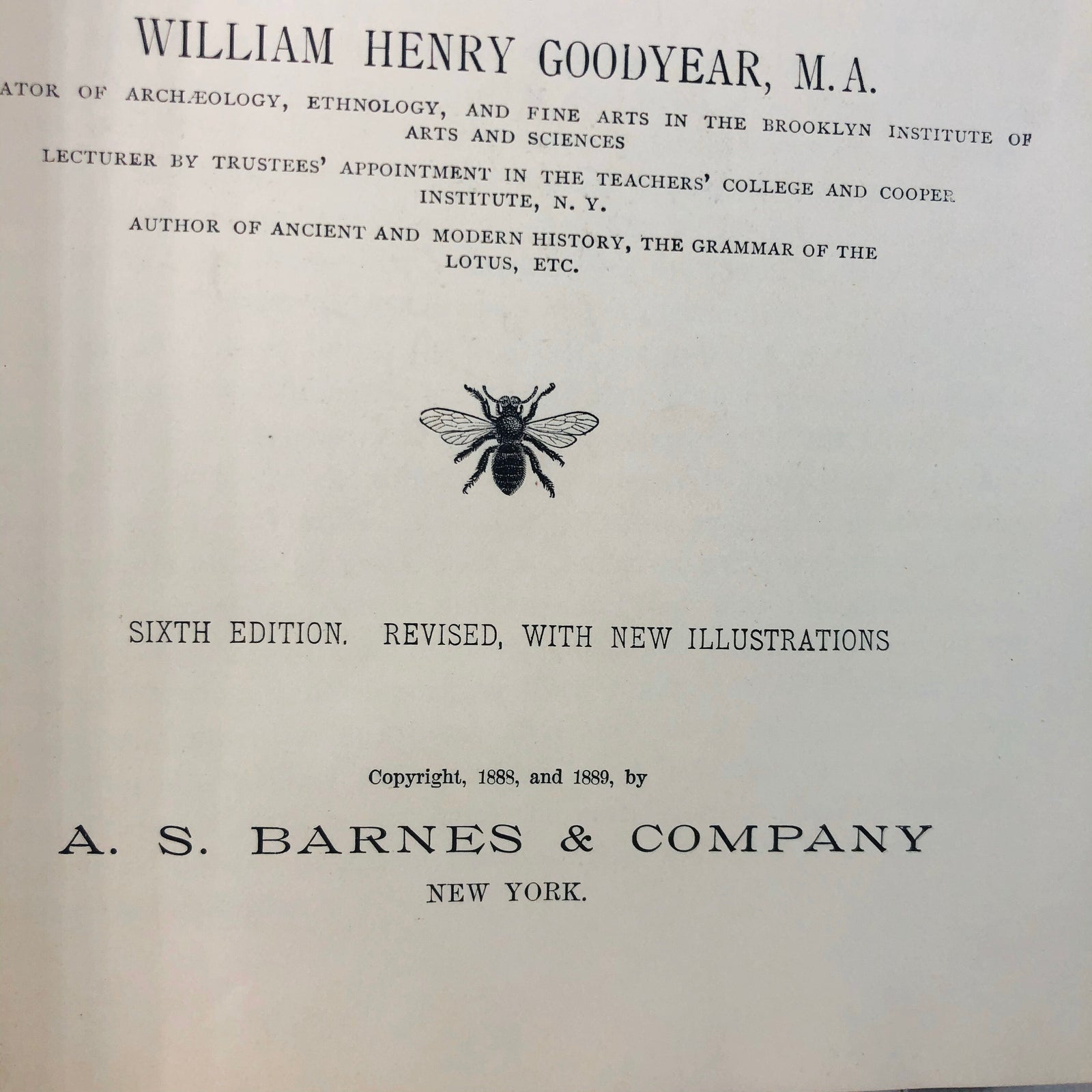 A History of Art by William Goodyear MA 1889