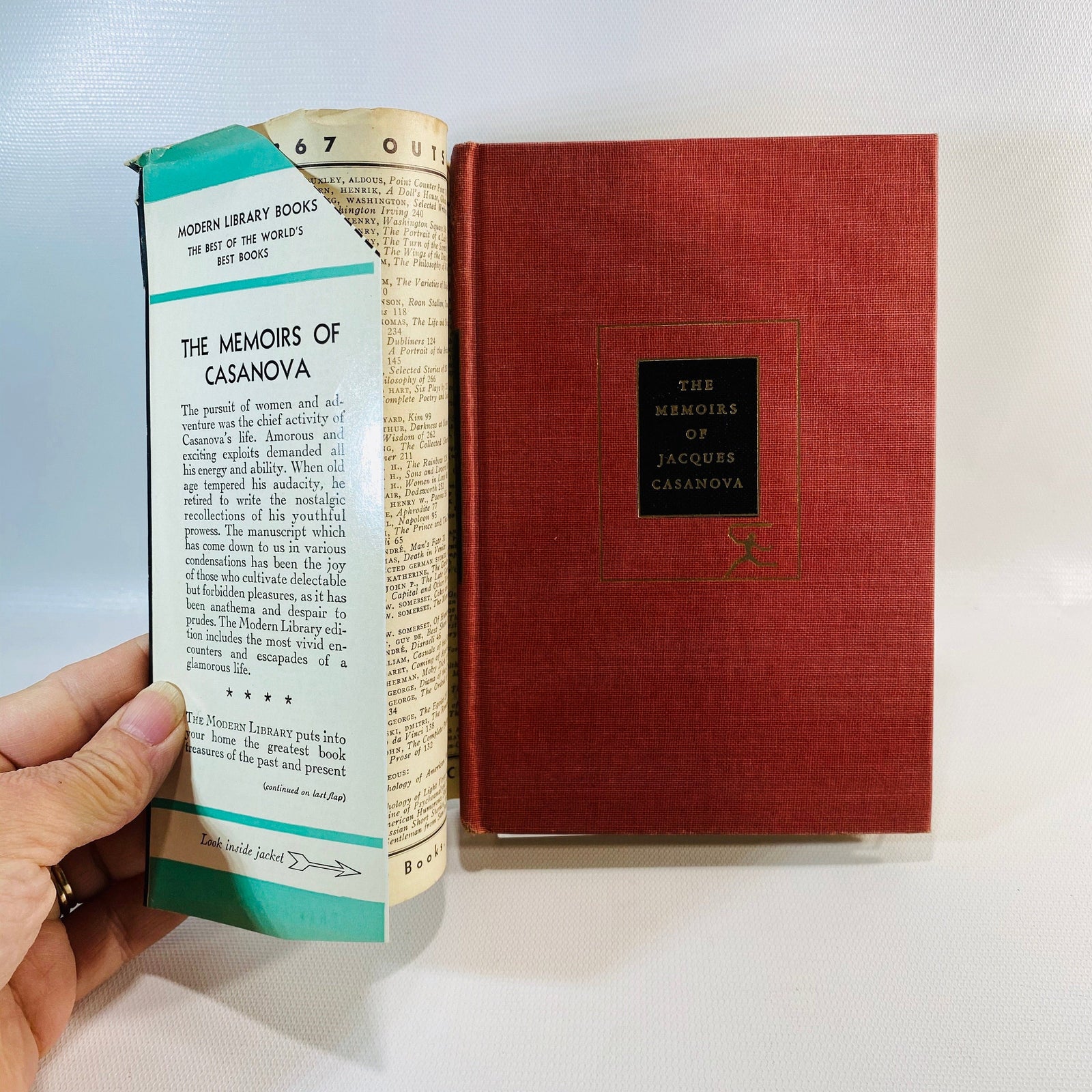 The Memoirs of Casanova edited by Madeleine Boyd 1929 A Modern Library Book Vintage Book