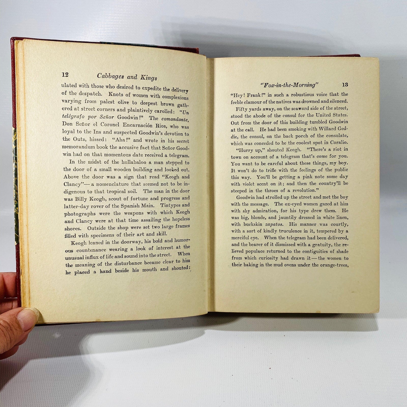 Cabbages and Kings by O'Henry 1904 Vintage Book