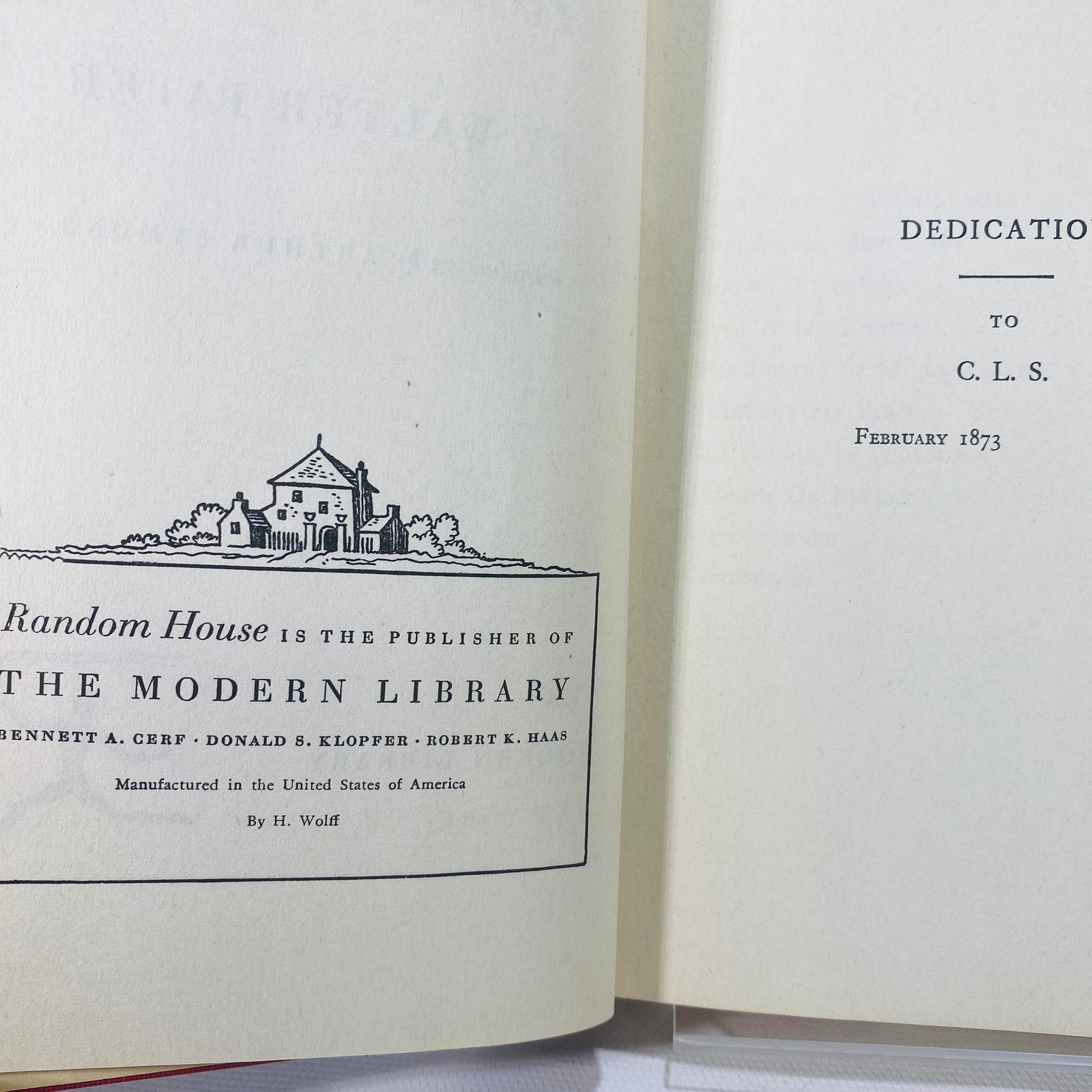 The Renaissance by Walter Pater The Modern Library No.86 Vintage Book