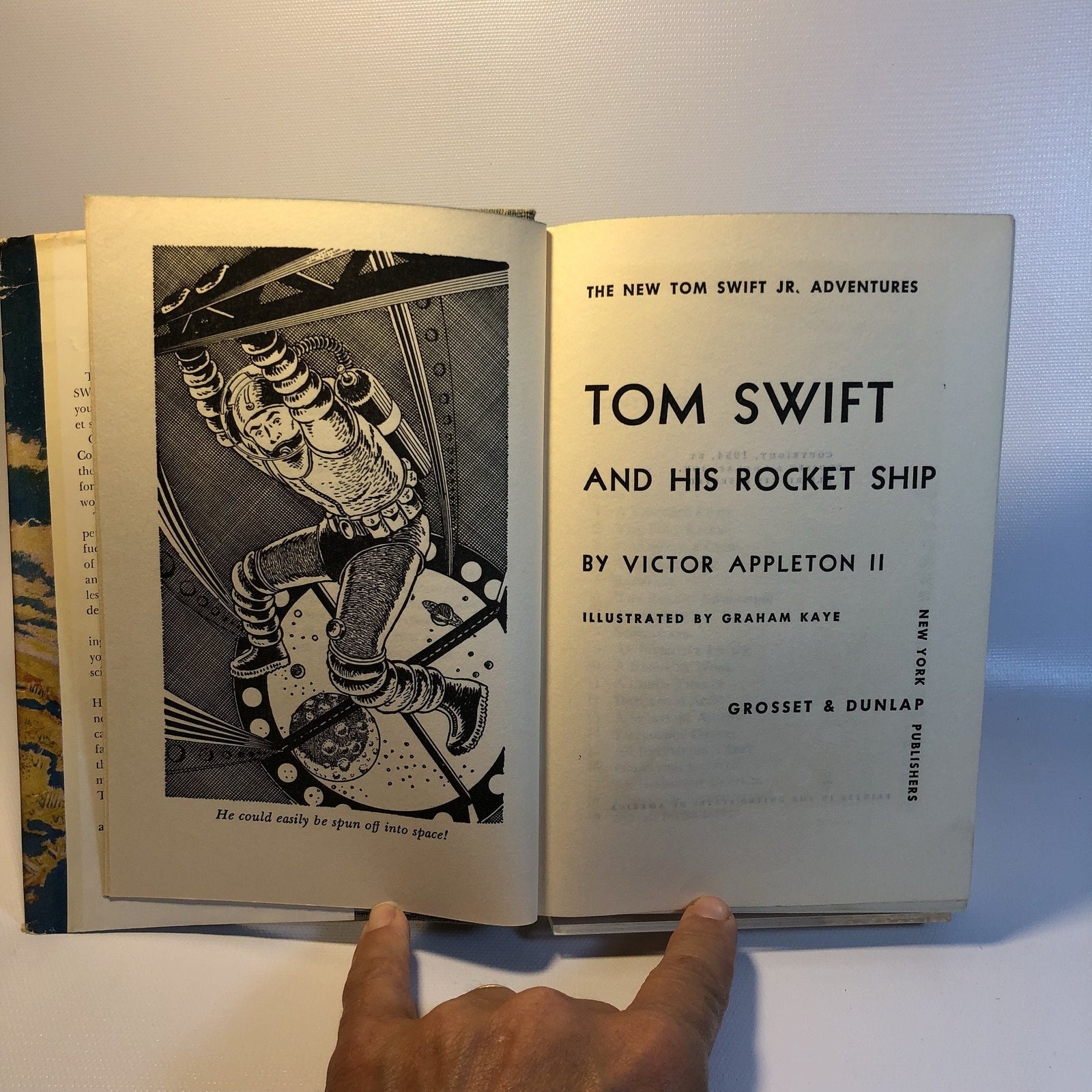 Tom Swift and His Rocket Ship by Victor Appleton with Original Dust Jacket 1954Vintage Book