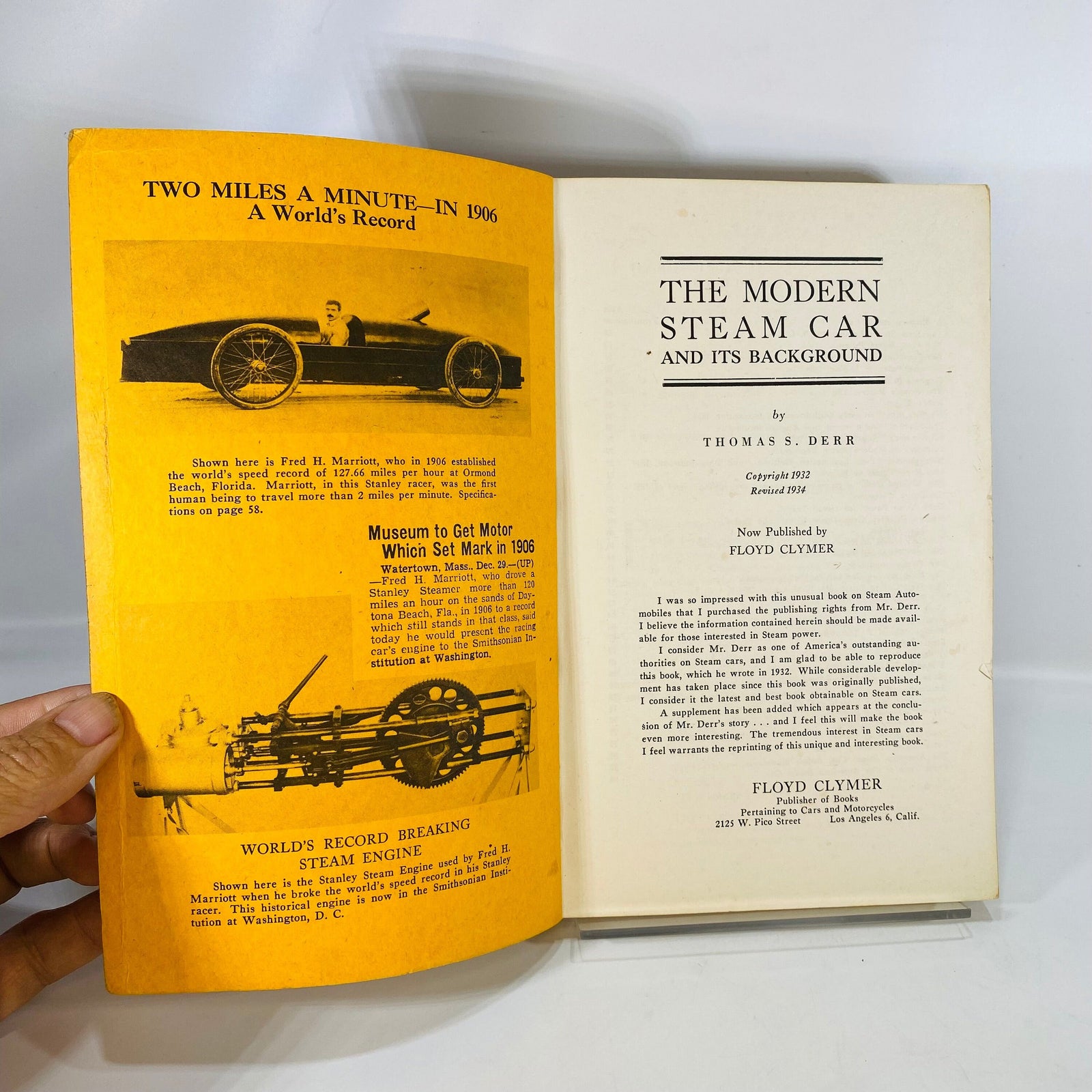 The Modern Steam Car and its Background by Thomas S. Derr 1934 Clymer Motors