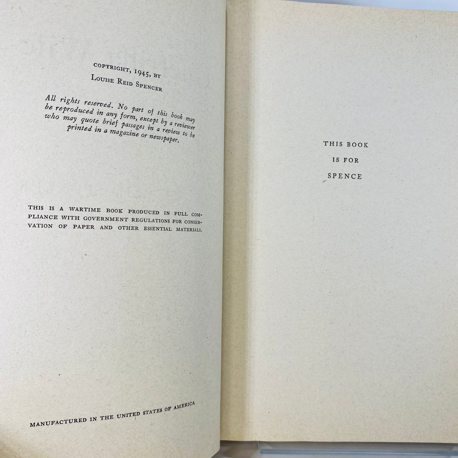 Guerrilla Wife by Lousie Reid Spencer 1945 Thomas Y. Crowell Company Vintage Book