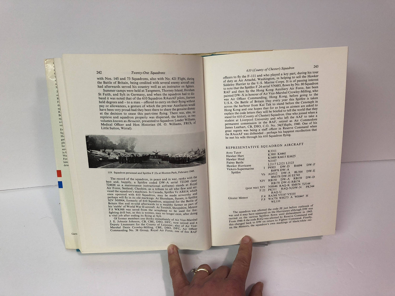 Twenty One Squadrons The Royal History of Royal Aux. Air Force 1925-1957 By Leslie Hunt 1972 Vintage Book