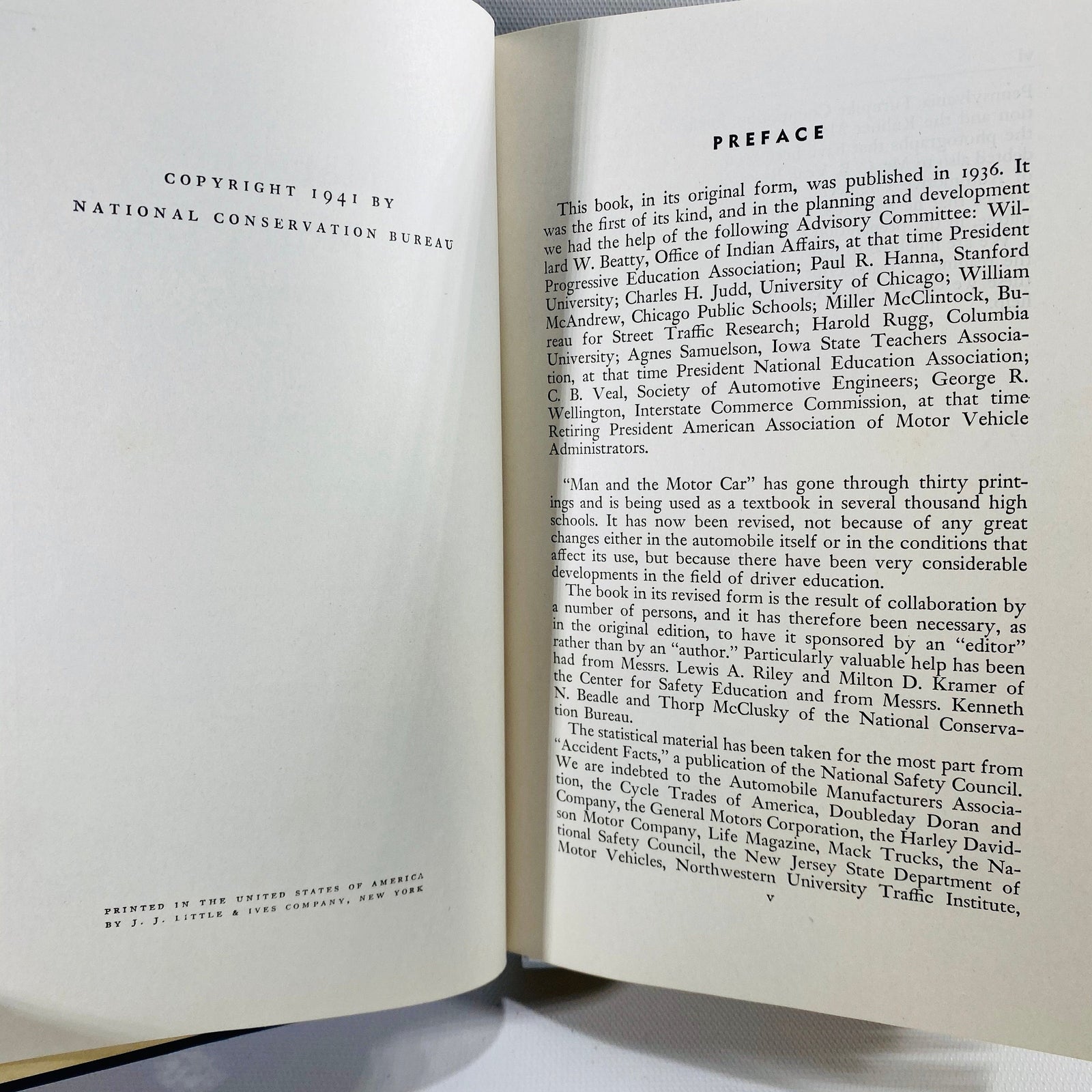 Man and the Motor Car Revised by Albert W. Whitney Published by the State of Wisconsin 1941 Vintage Book