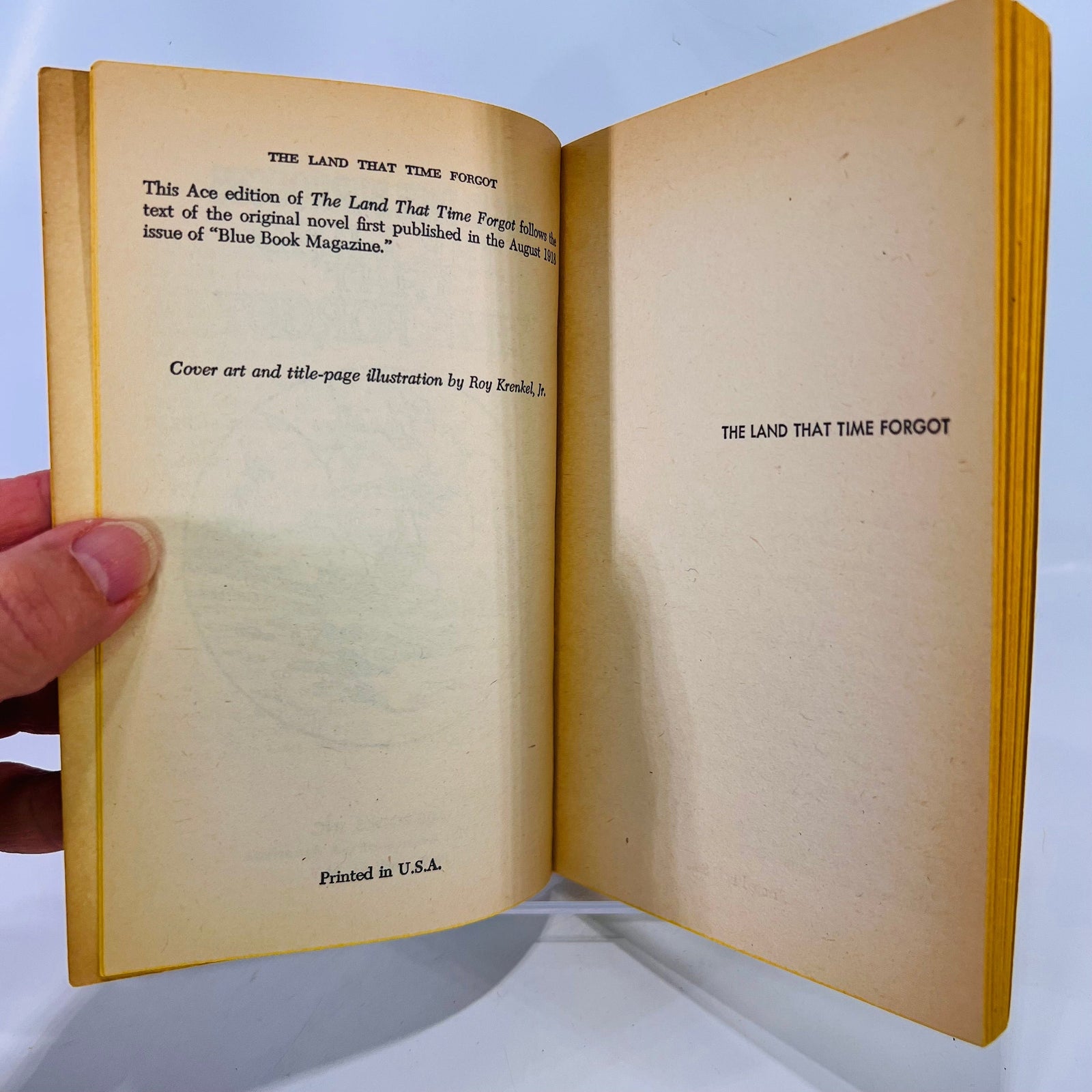 The Land that Time Forgot by Edgar Rice Burroughs F-213 Ace Books Inc.