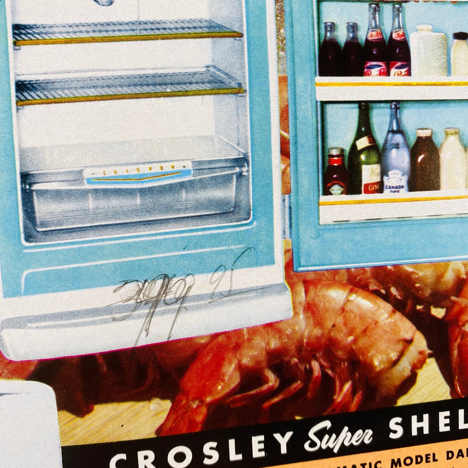 Advertising Pamphlet for Crosby Super Shelvador Refrigerator by The Crosley Appliance and Electronics Division 1953