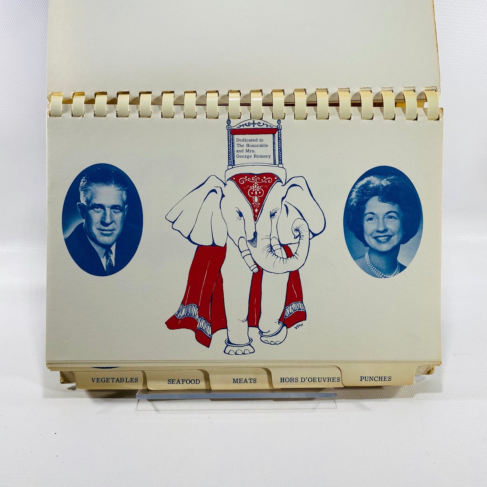 Michigan Republican Women's Party Cookbook Dedicated to Governor and Mrs. George Romney Vintage Cookbook
