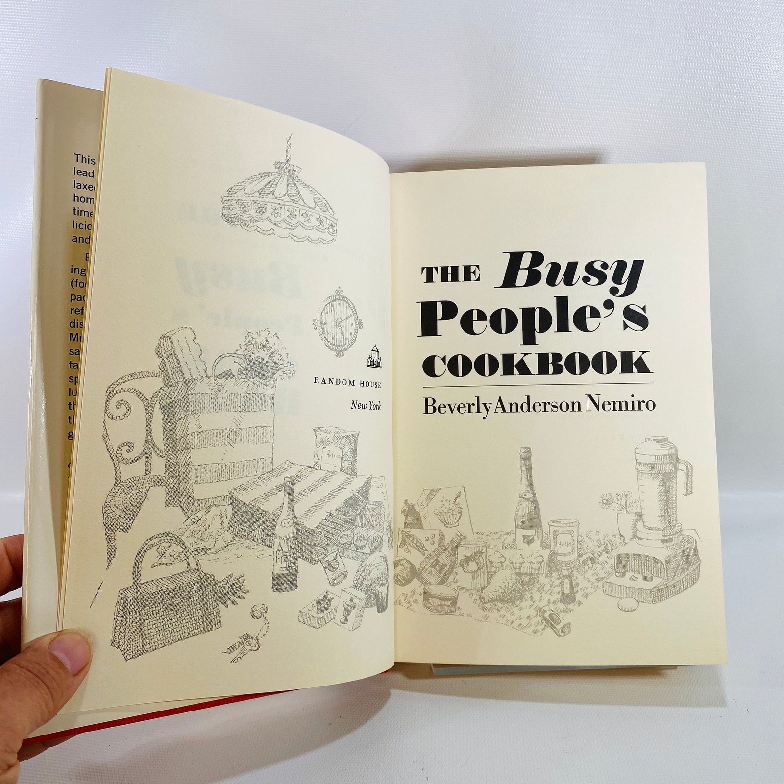 The Busy People's Cookbook by Beverly Anderson Nemiro 1971 Vintage Cookbook