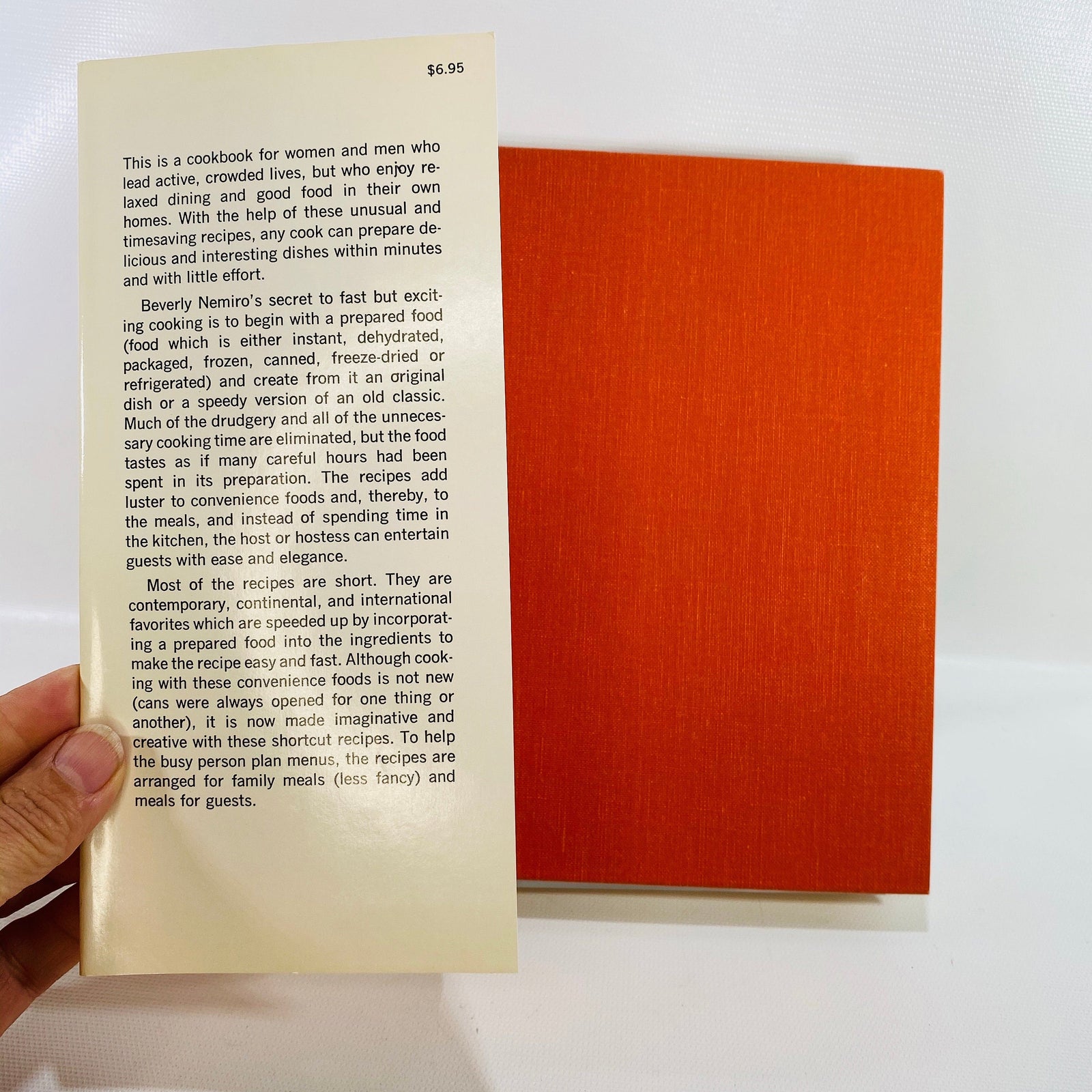 The Busy People's Cookbook by Beverly Anderson Nemiro 1971 Vintage Cookbook