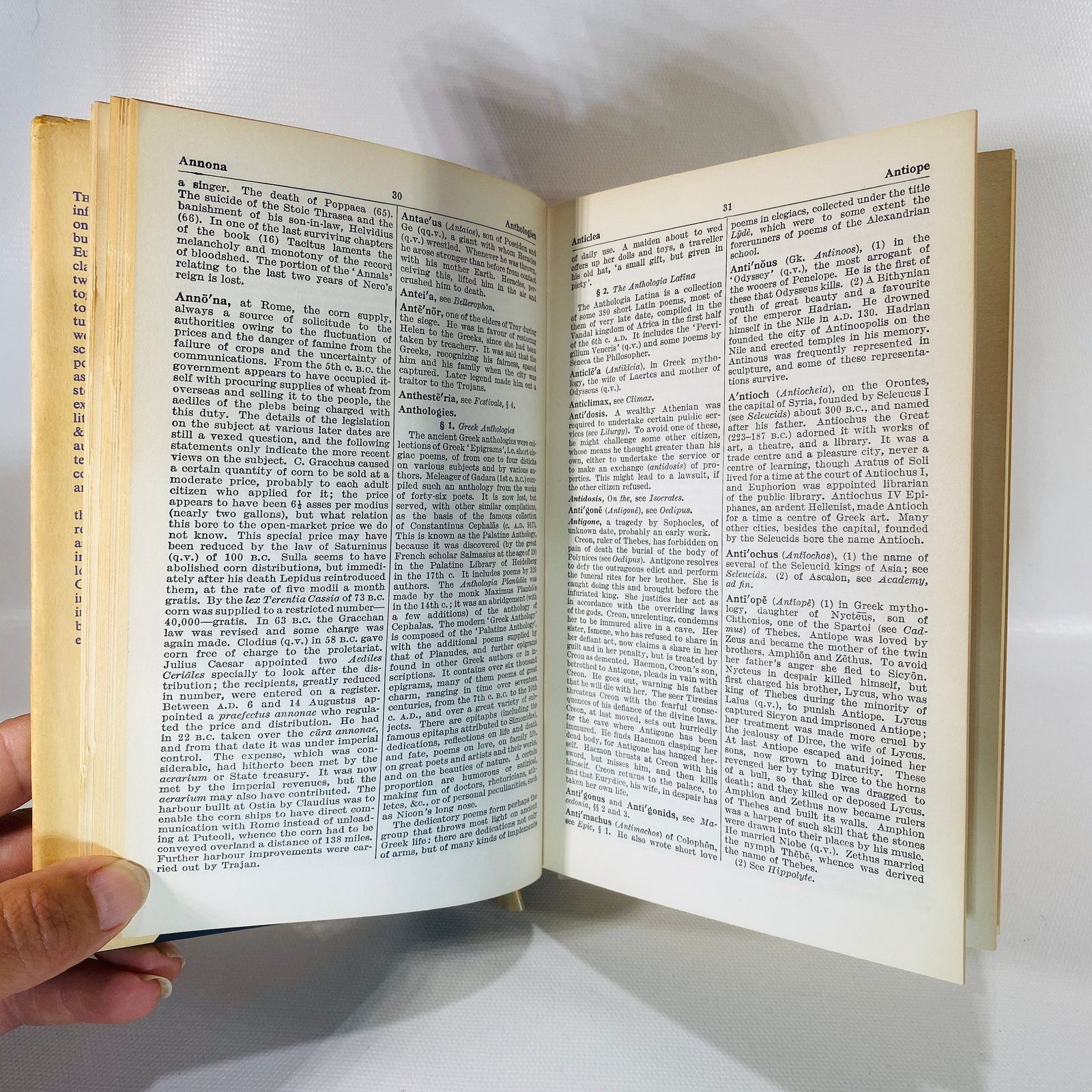 The Oxford Companion to Classical Literature compiled by Sir Paul Harvey 1962 Vintage Book