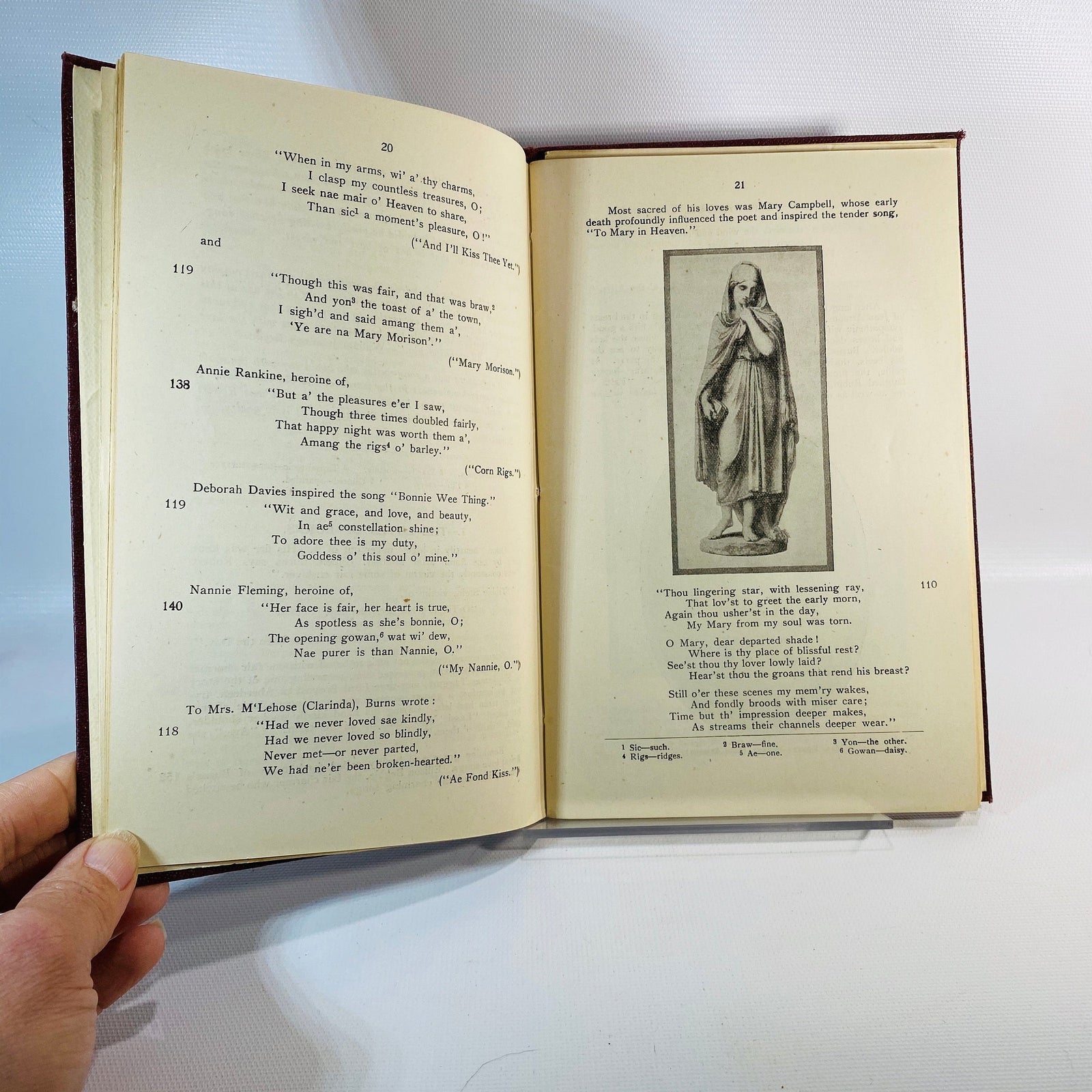 A Minute in the Day with Burns Poet Lover & Prophet of Brotherhood by Peter Esslemont 1945 Vintage Book