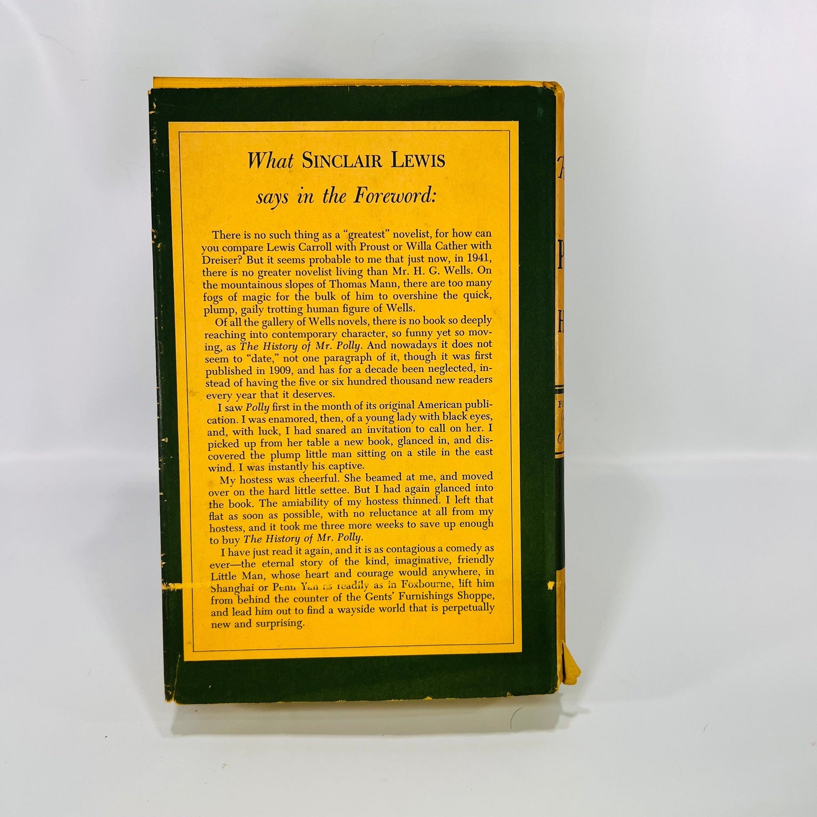 The History of Mr. Polly by H.G.Wells 1941 The Readers Club Vintage Book
