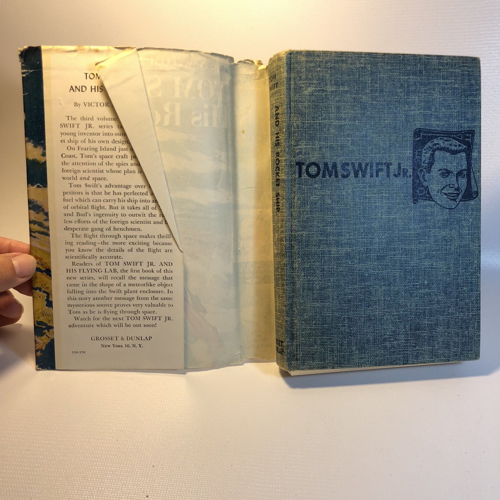 Tom Swift and His Rocket Ship by Victor Appleton with Original Dust Jacket 1954Vintage Book